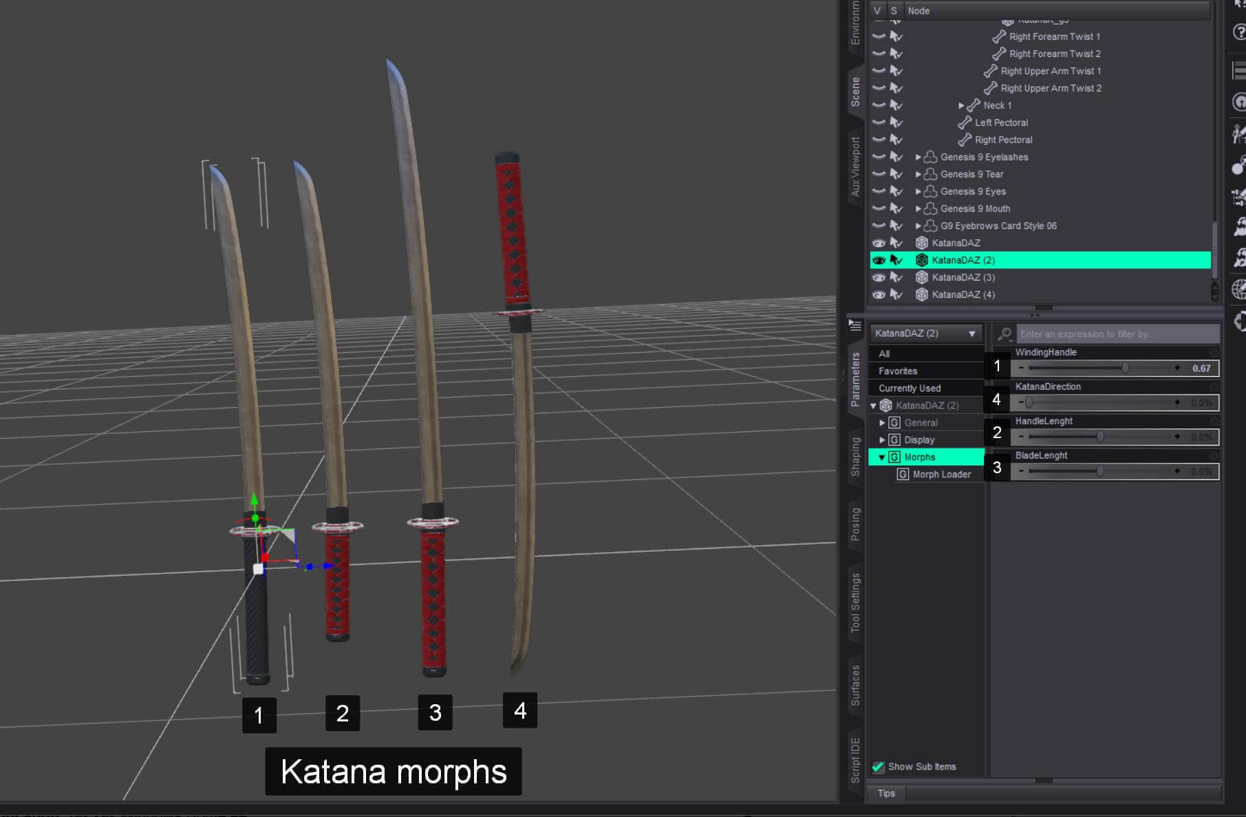 High Boots 4v Body Katana G8 Daz Content