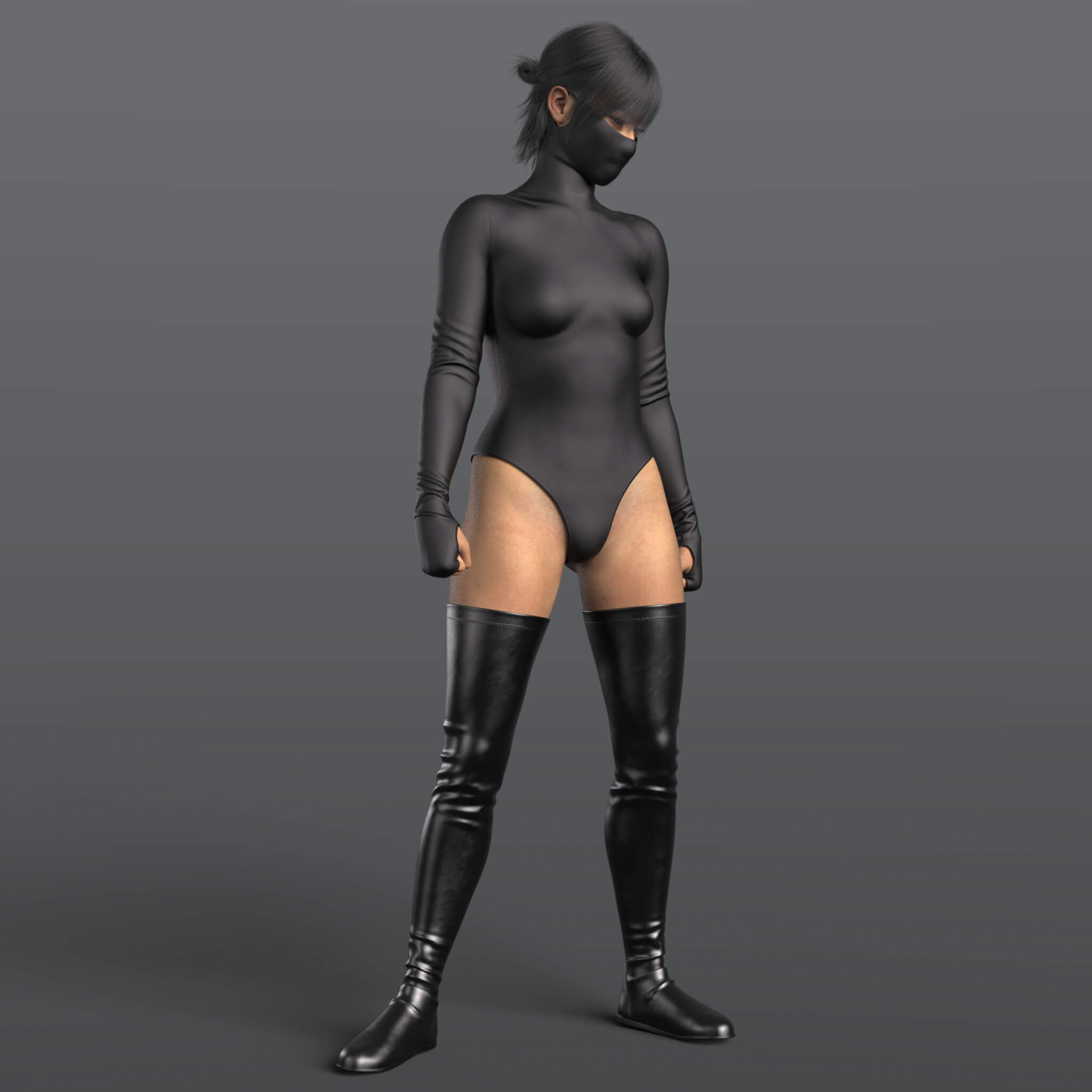 High Boots 4v Body Katana G9 Daz Content