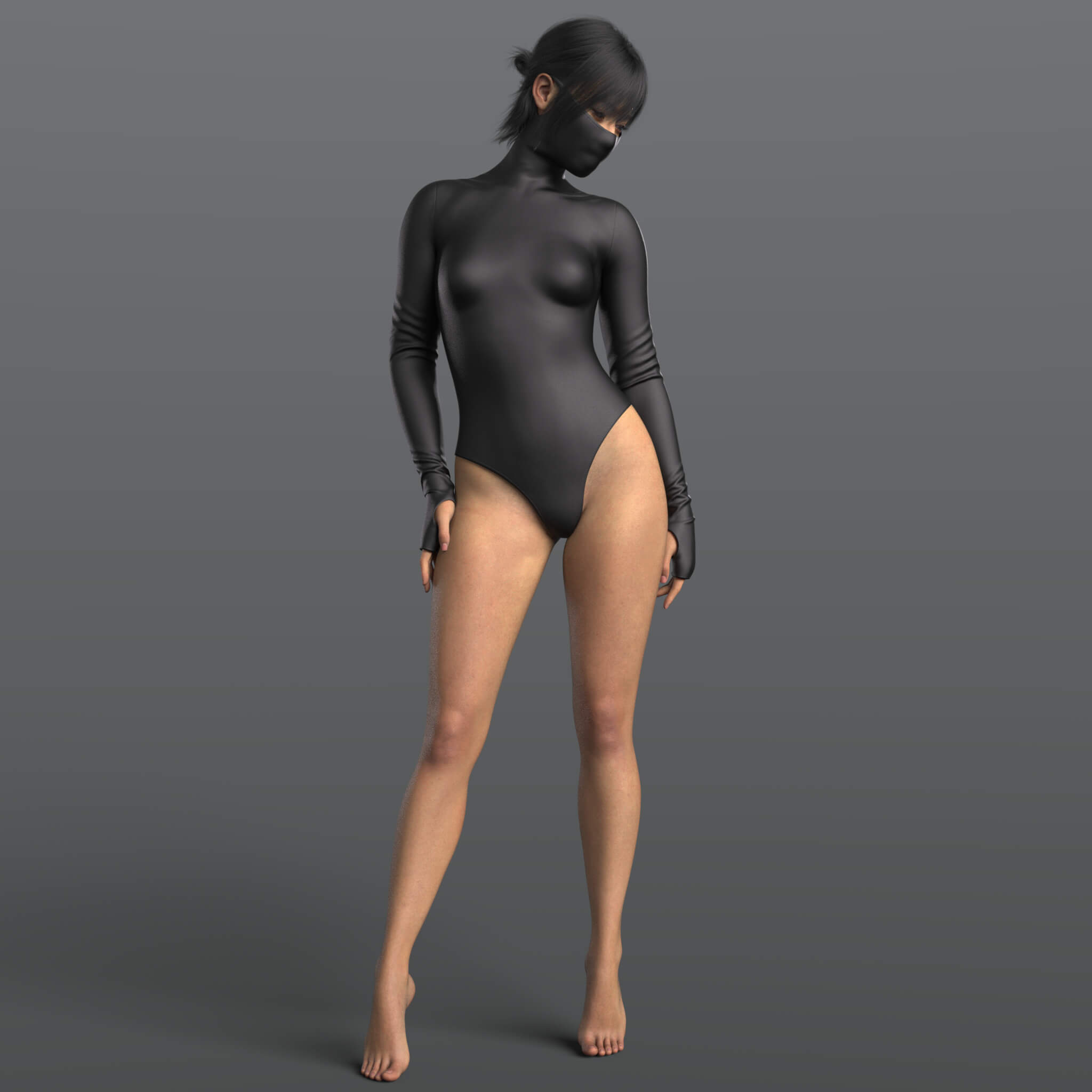 High Boots 4v Body Katana G9 Daz Content