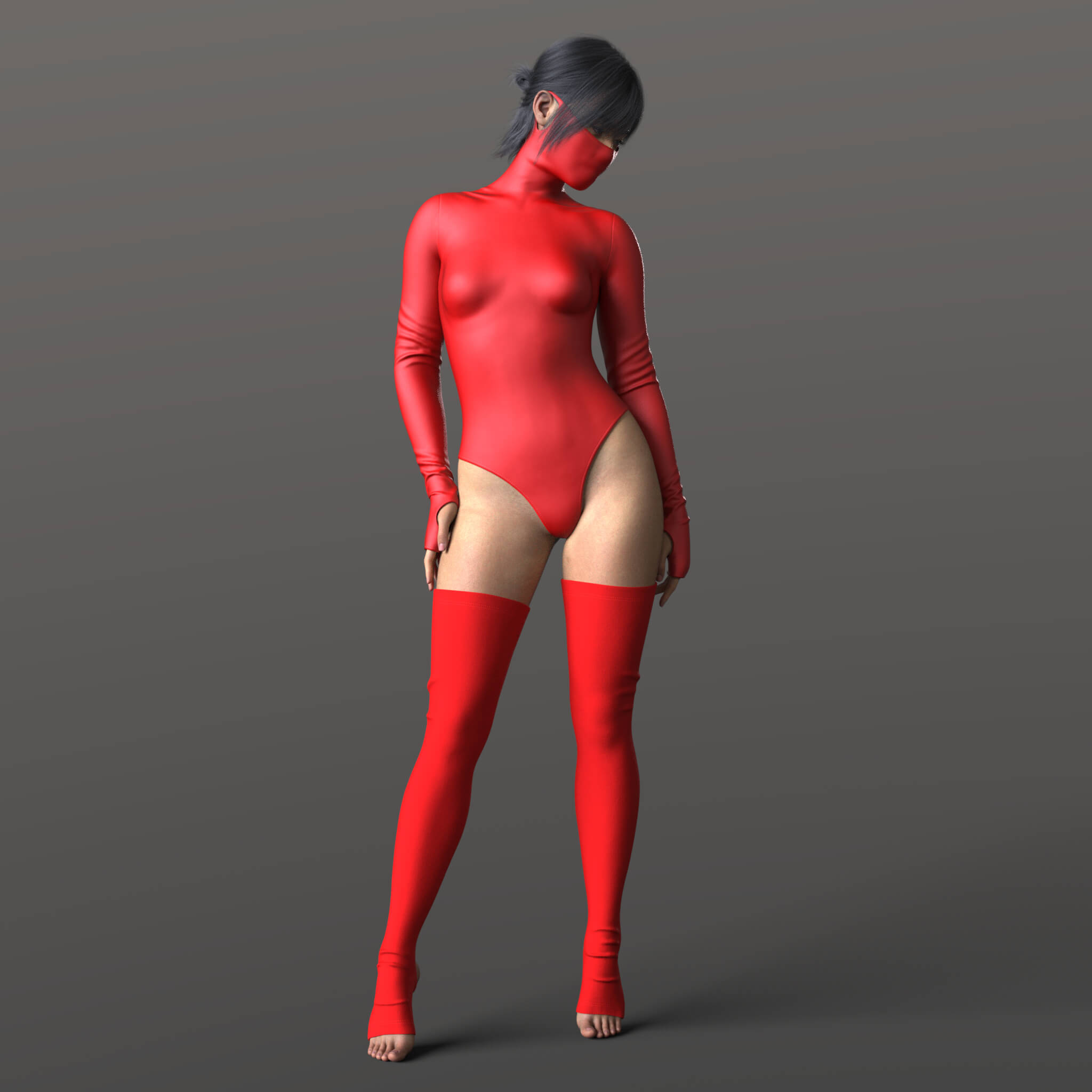High Boots 4v Body Katana G9 Daz Content
