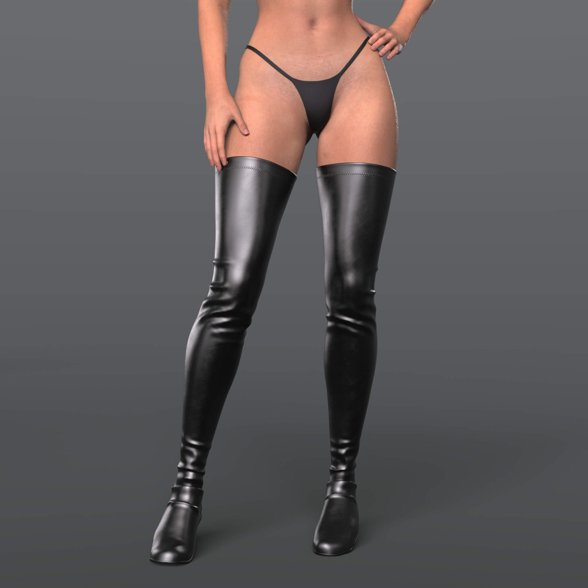 High Boots 4v Body Katana G9 Daz Content