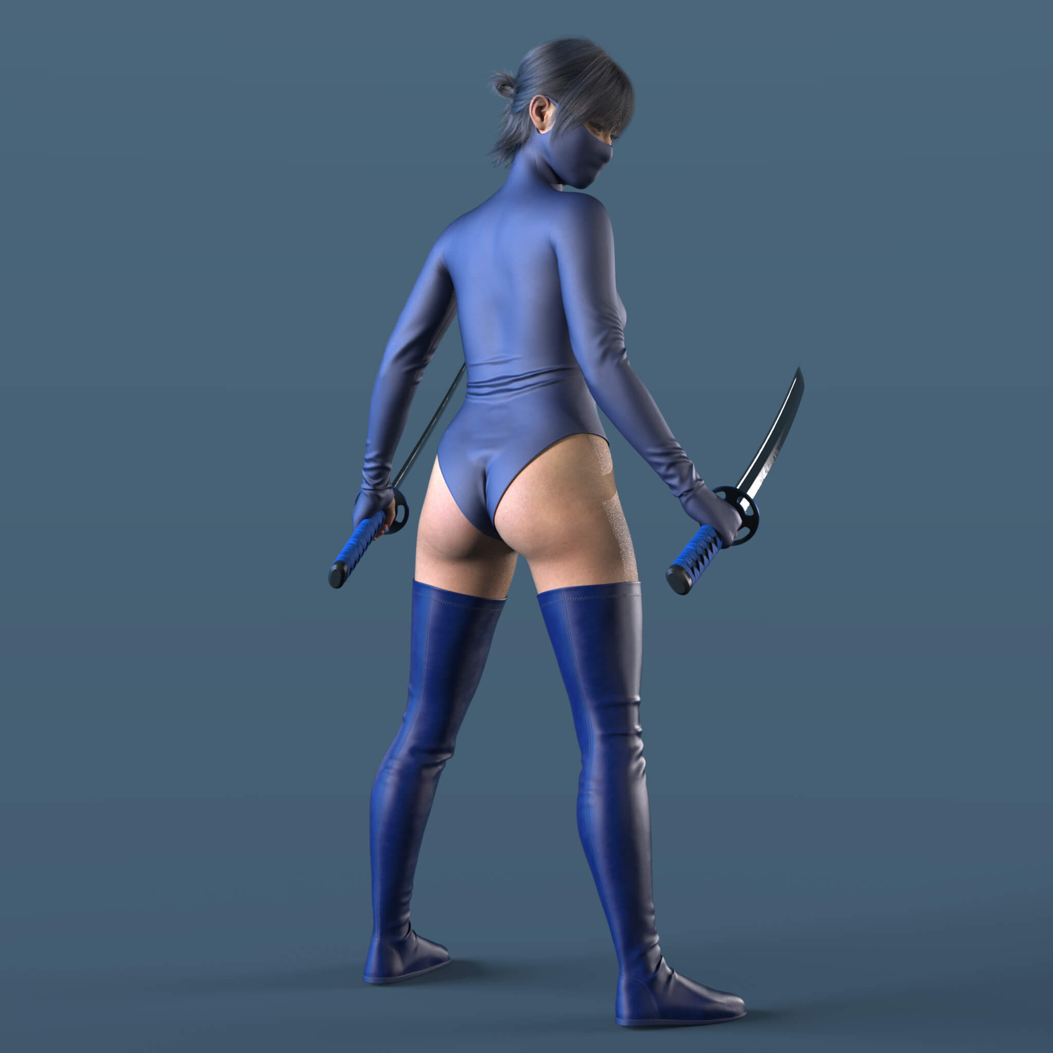 High Boots 4v Body Katana G9 Daz Content