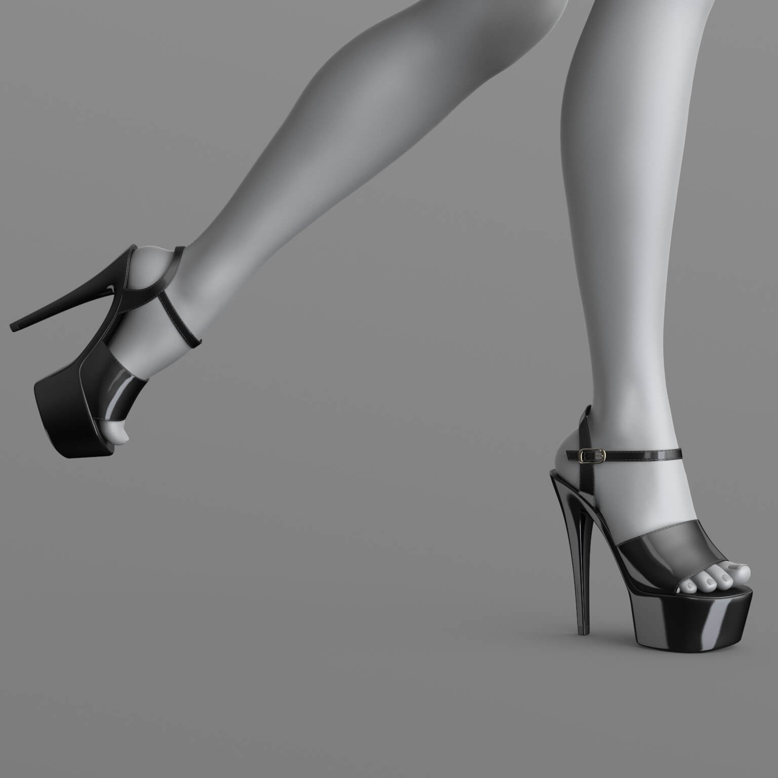 High-Heeled Sandals G8 Female Daz Content