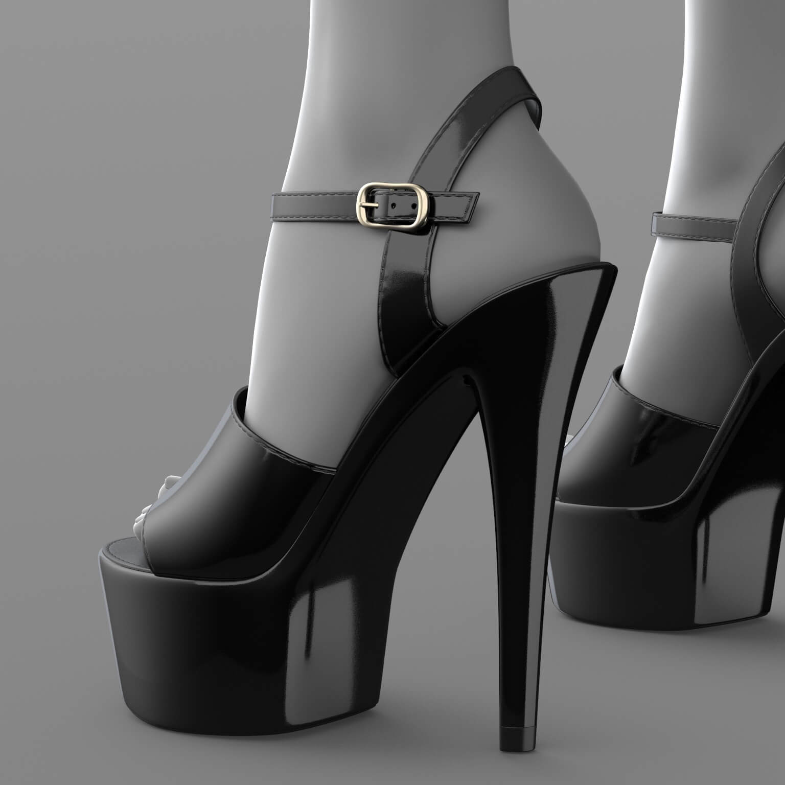 High Heeled Sandals G9 Daz Content