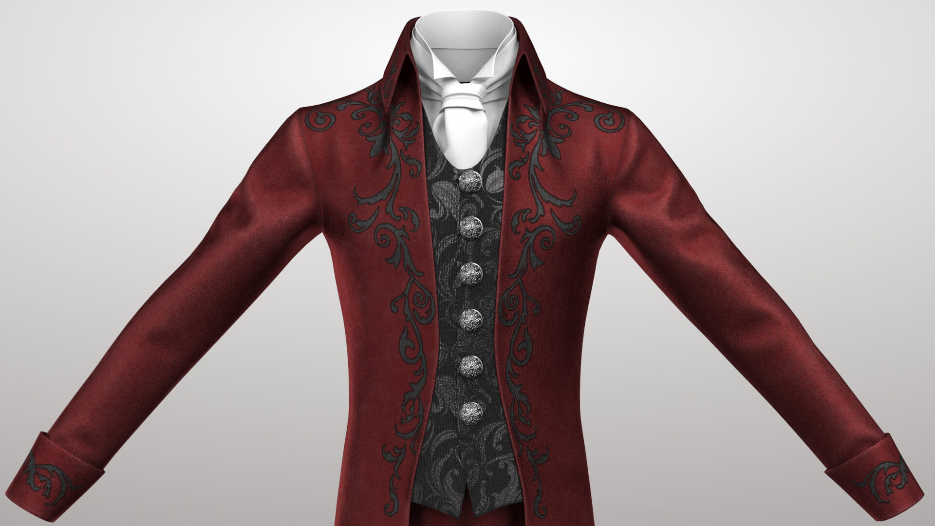 Historic Costume 2v 3D Model