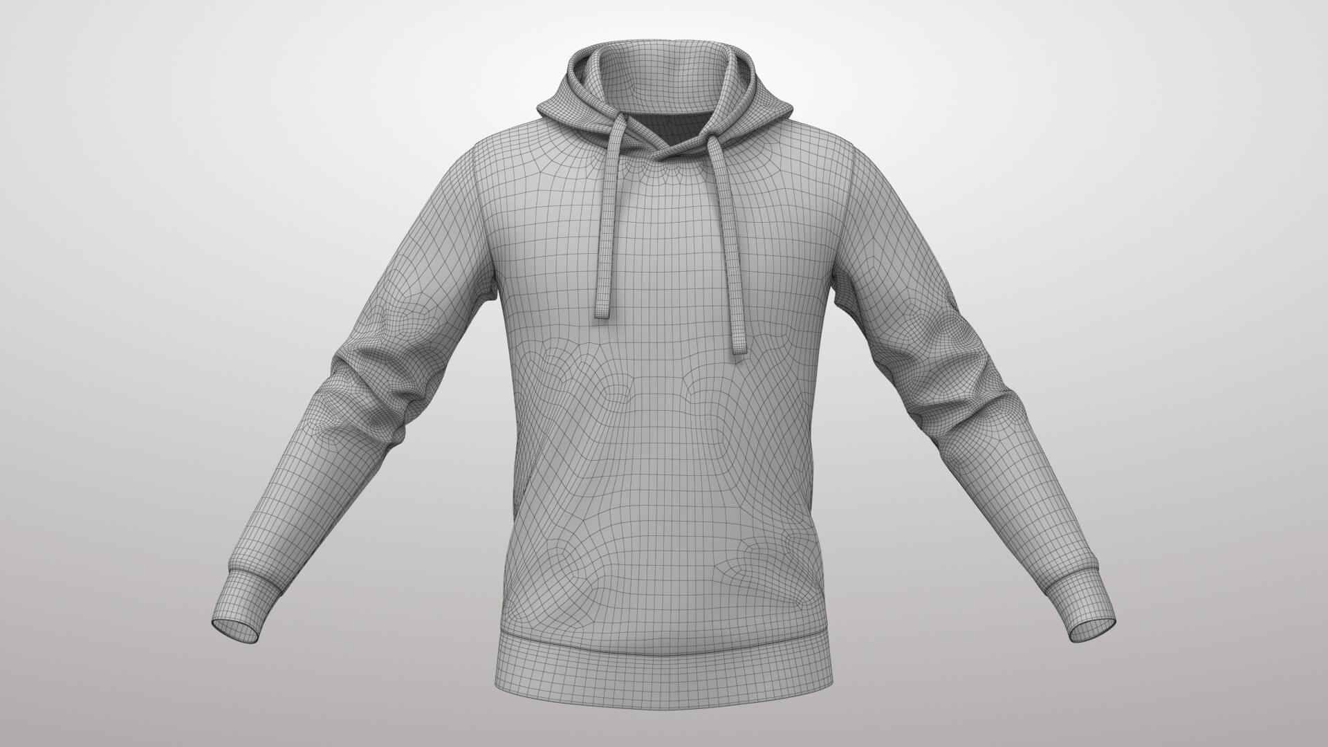 Hoodie 1v 3D Model