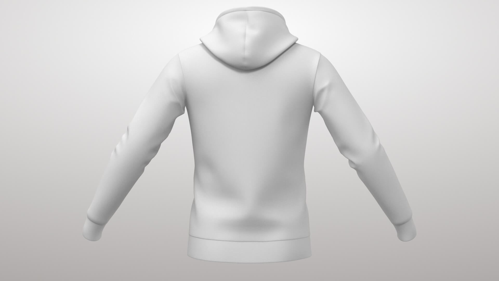 Hoodie 1v 3D Model