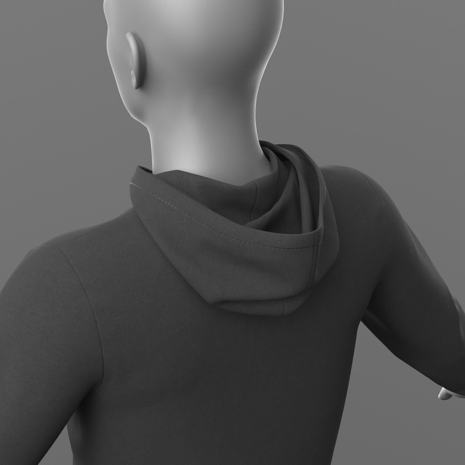 Hoody 02v and Baseball Cap G8 Male Daz Content