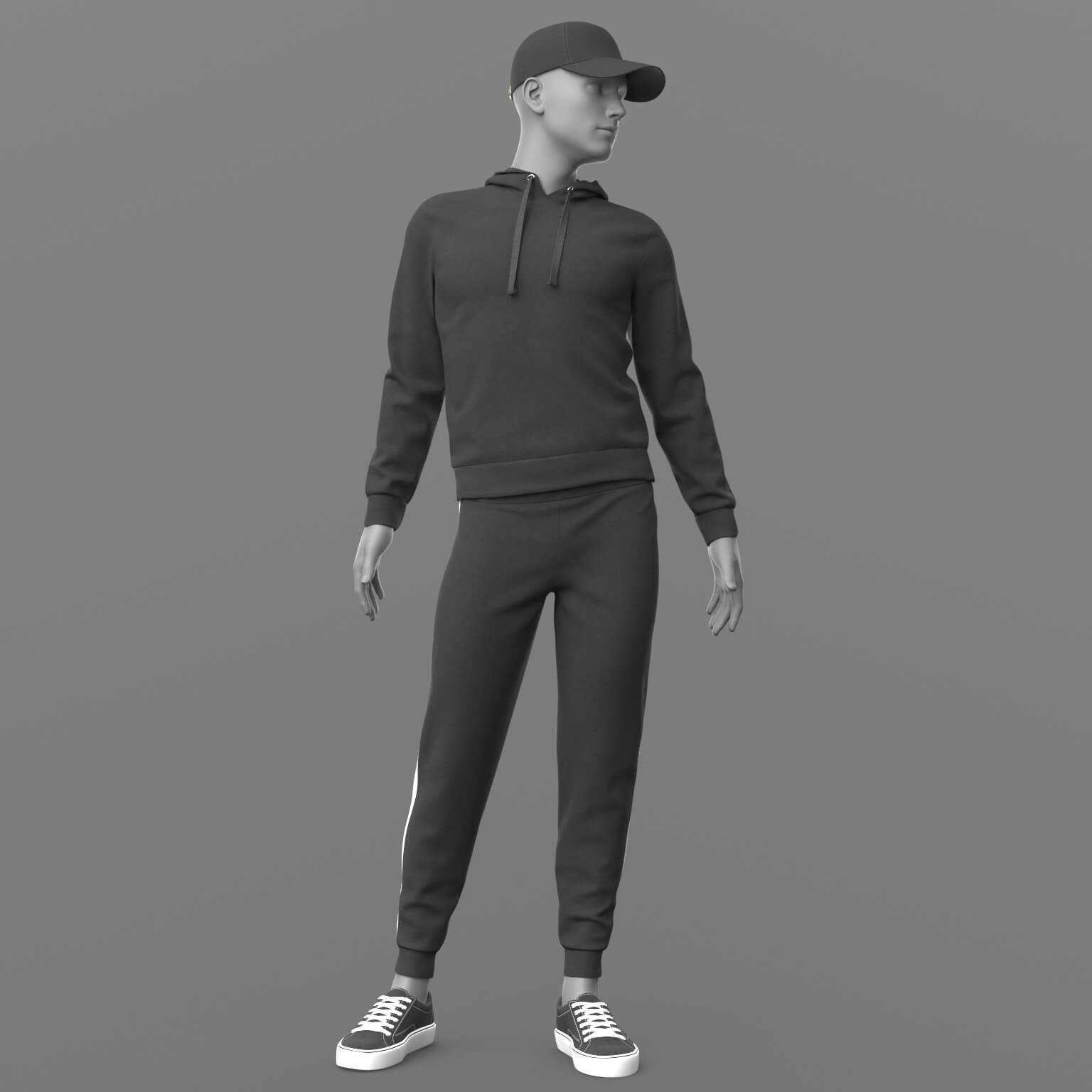 Hoody 02v Baseball Cap Sports Pants Sneakers G8 Male Daz Content