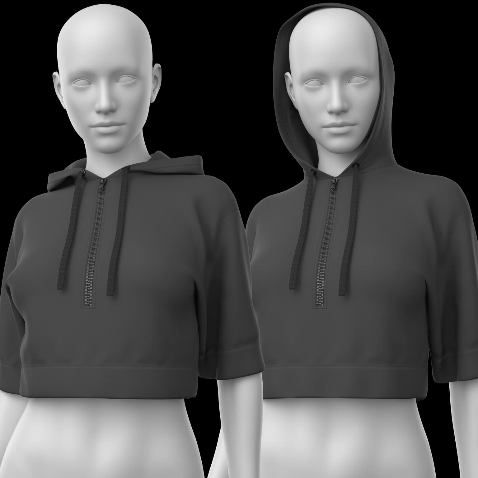 Hoody 04v 2 in 1 G8 Female Daz Content