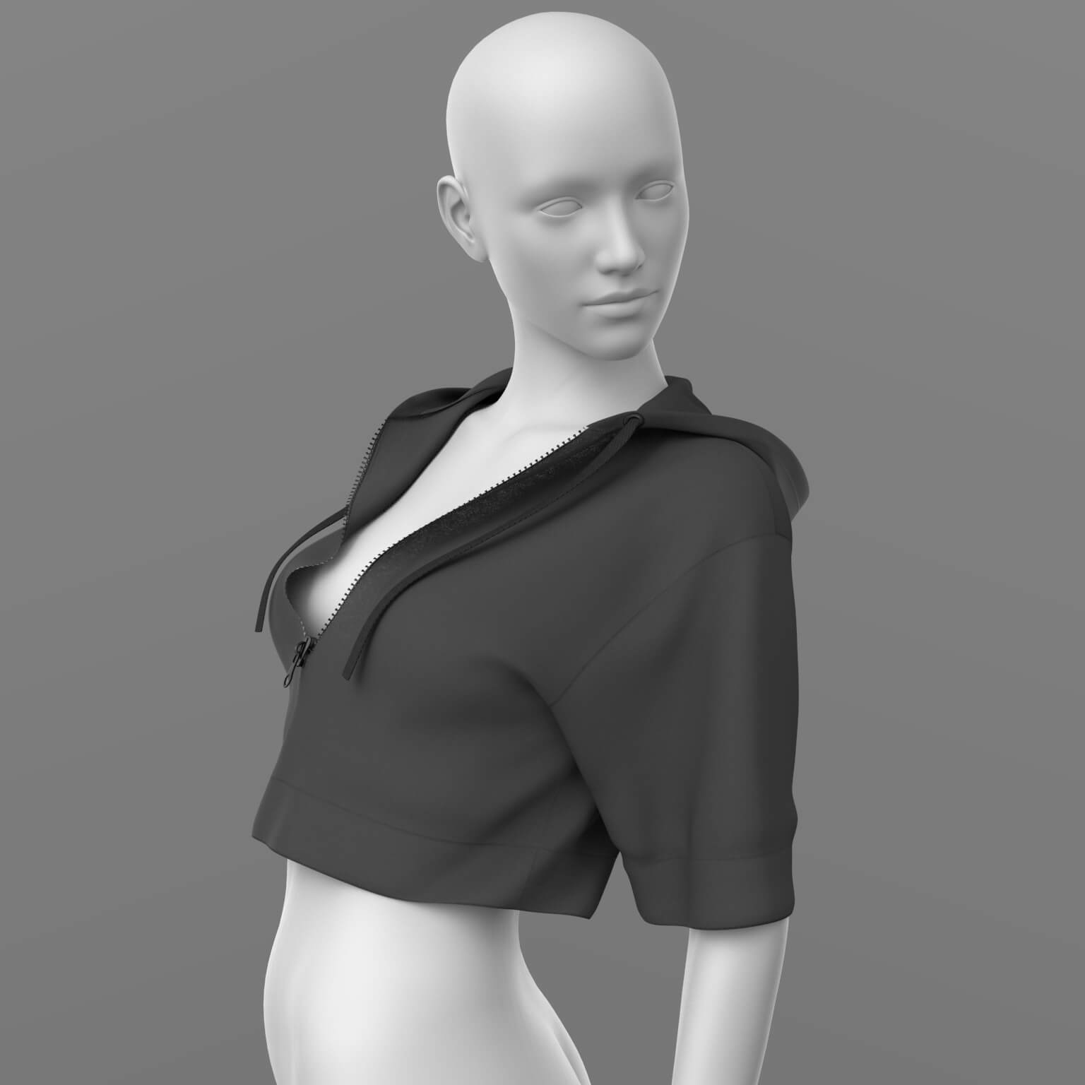 Hoody 04v Open Zip G8 Female Daz Content