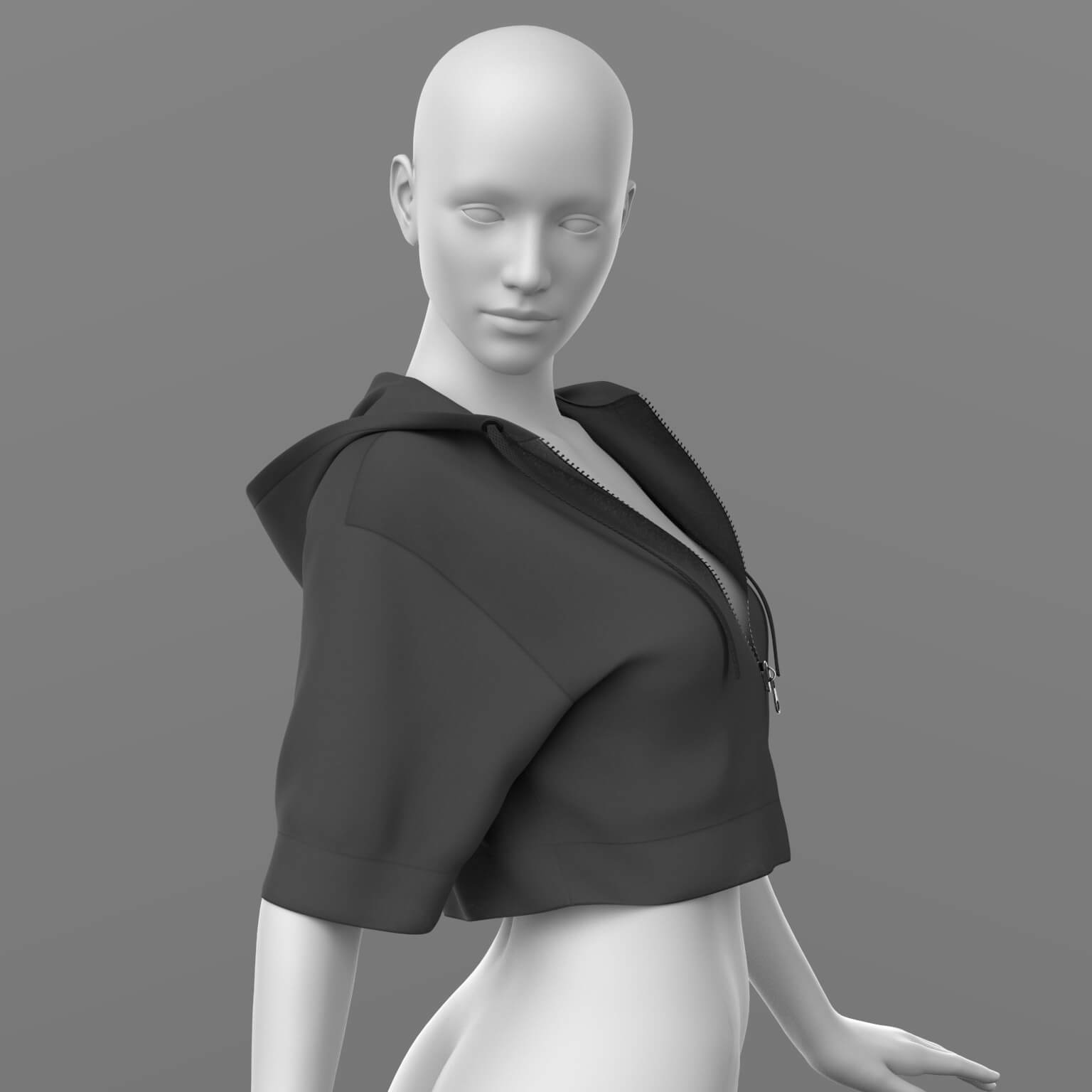 Hoody 04v Open Zip G8 Female Daz Content
