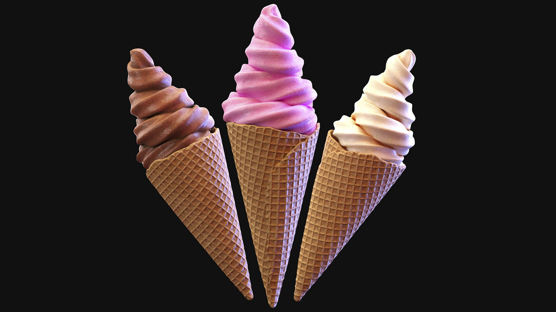 Ice Cream 2v Props Daz Content