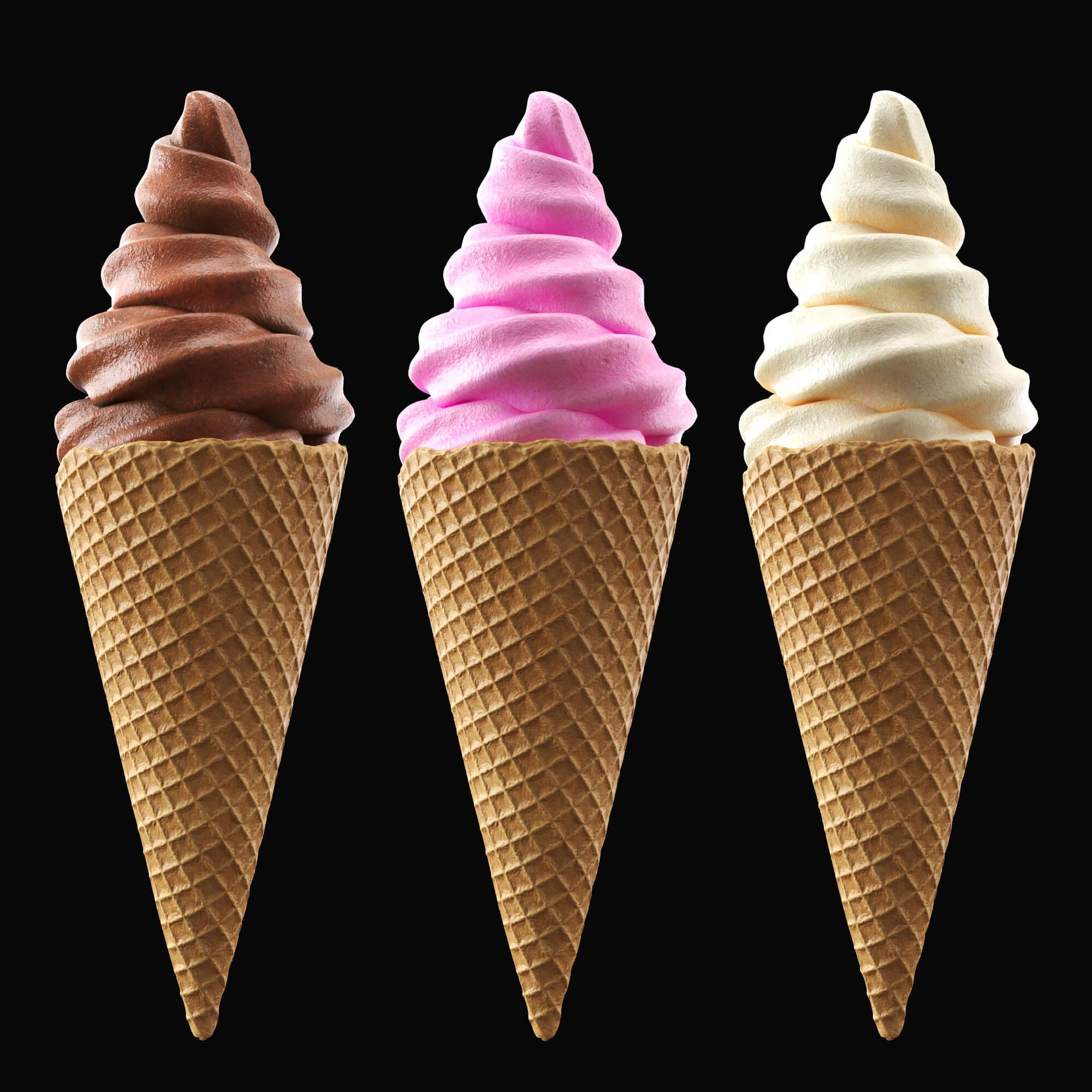 Ice Cream 2v Props Daz Content