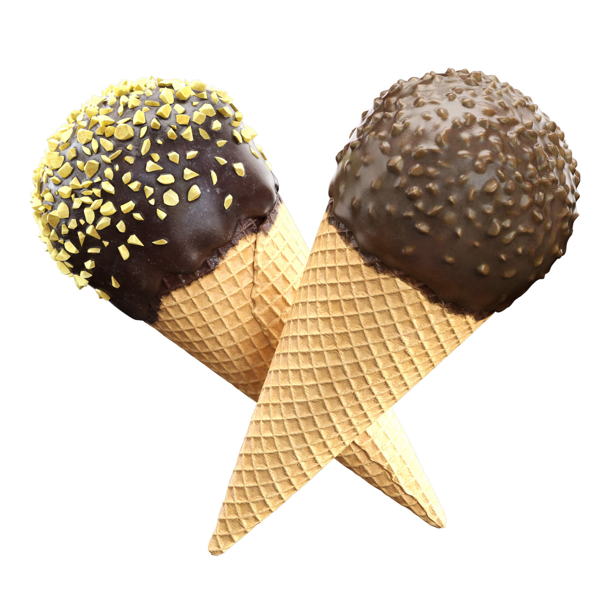 Ice Cream Cone 4v Props Daz Content