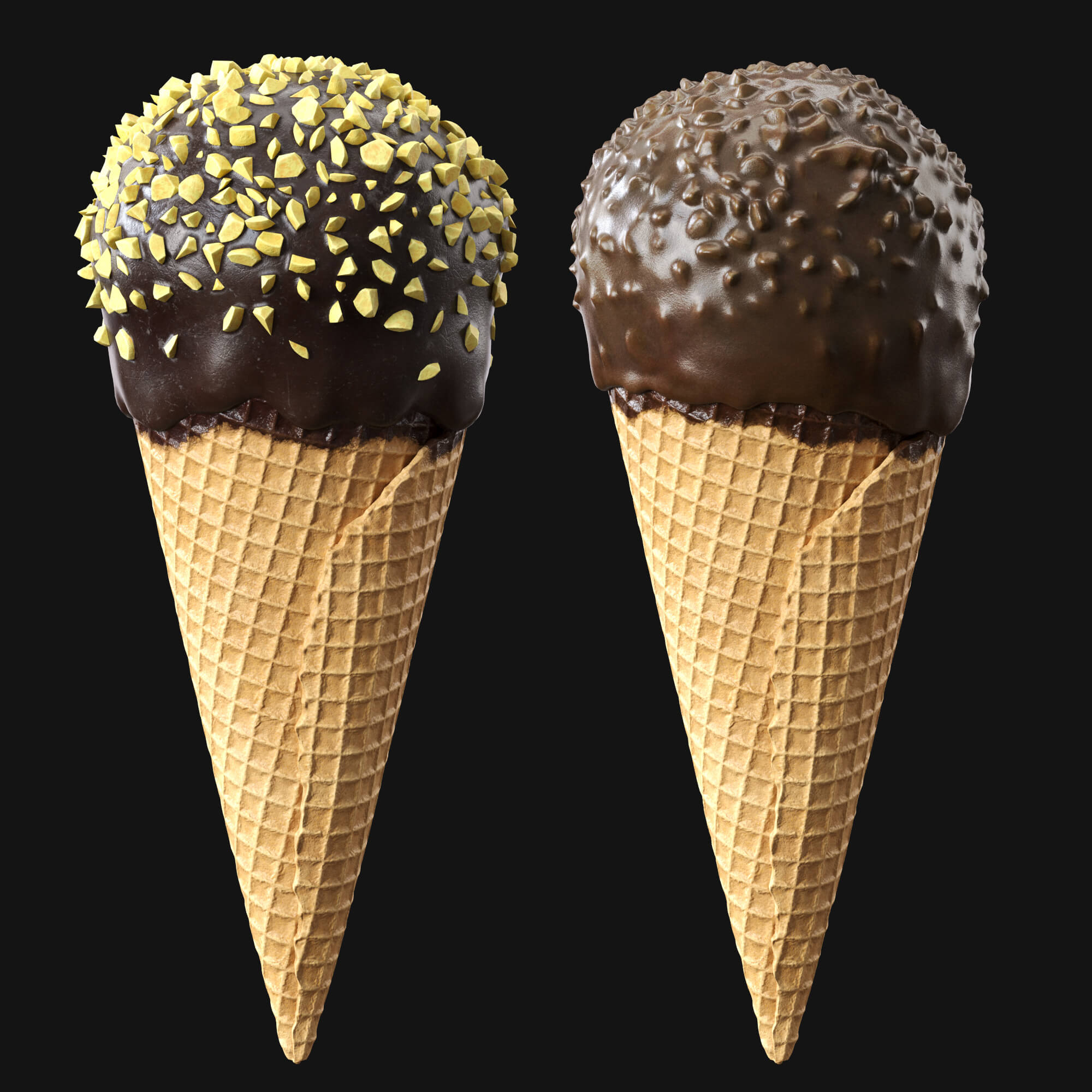 Ice Cream Cone 4v Props Daz Content