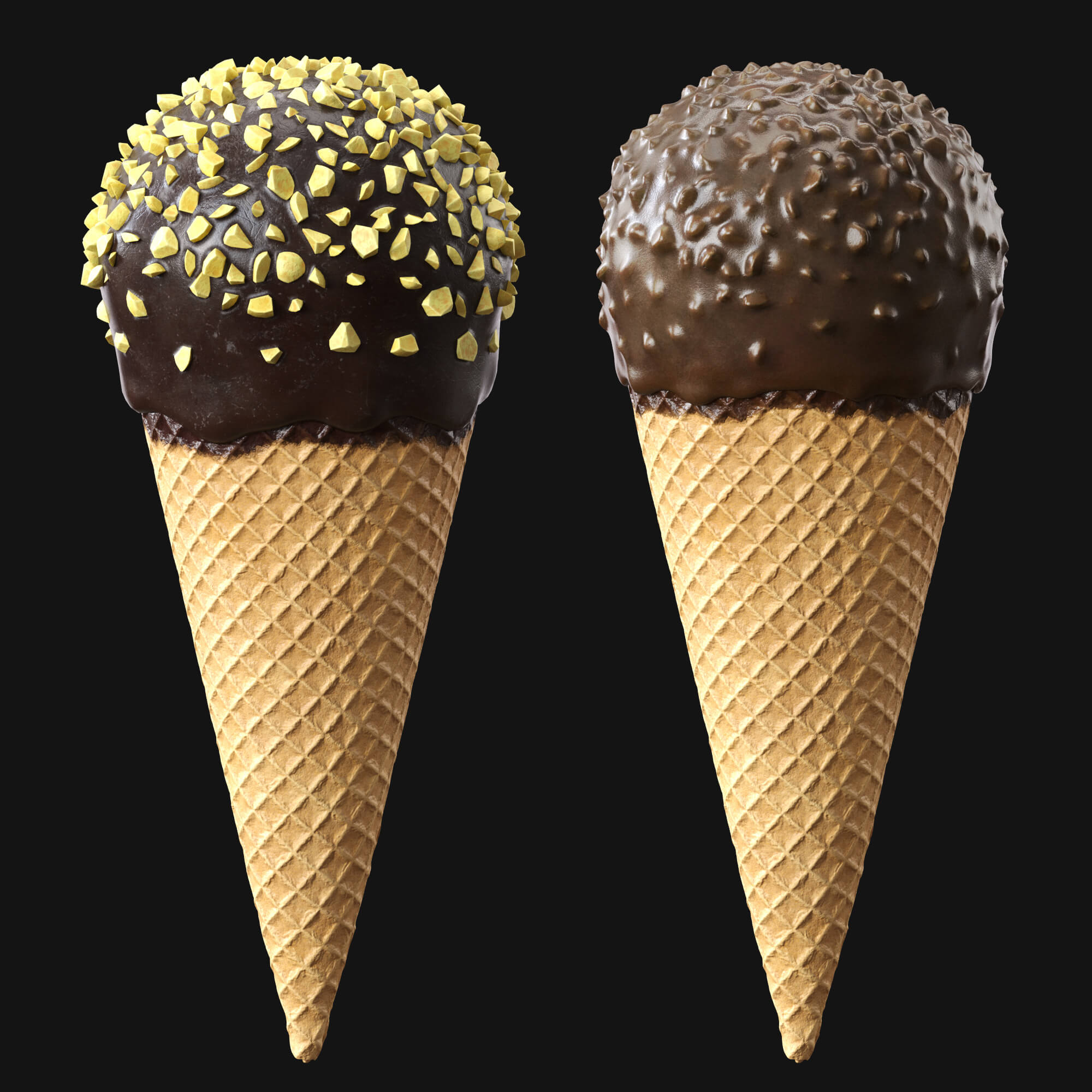 Ice Cream Cone 4v Props Daz Content