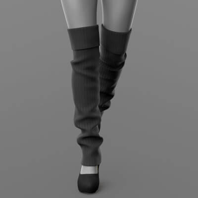 Knee Socks and Shoes 1v G8 Female