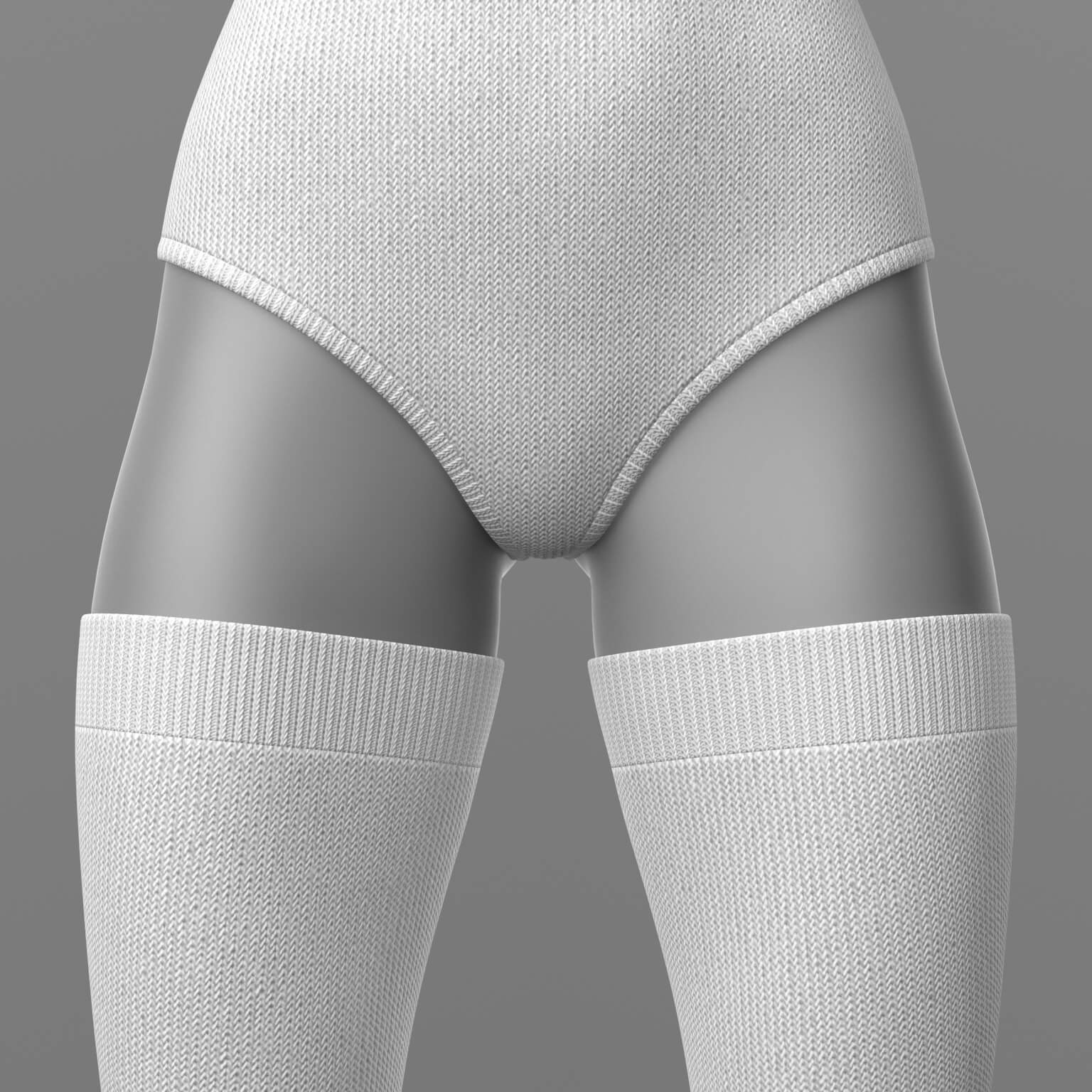 Knitted Bodysuit and Stockings G8 Female Daz Content