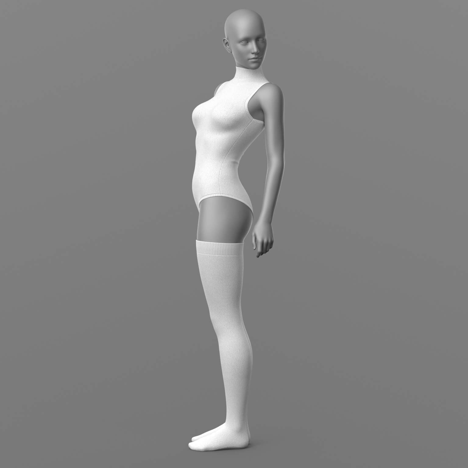 Knitted Bodysuit and Stockings G8 Female Daz Content