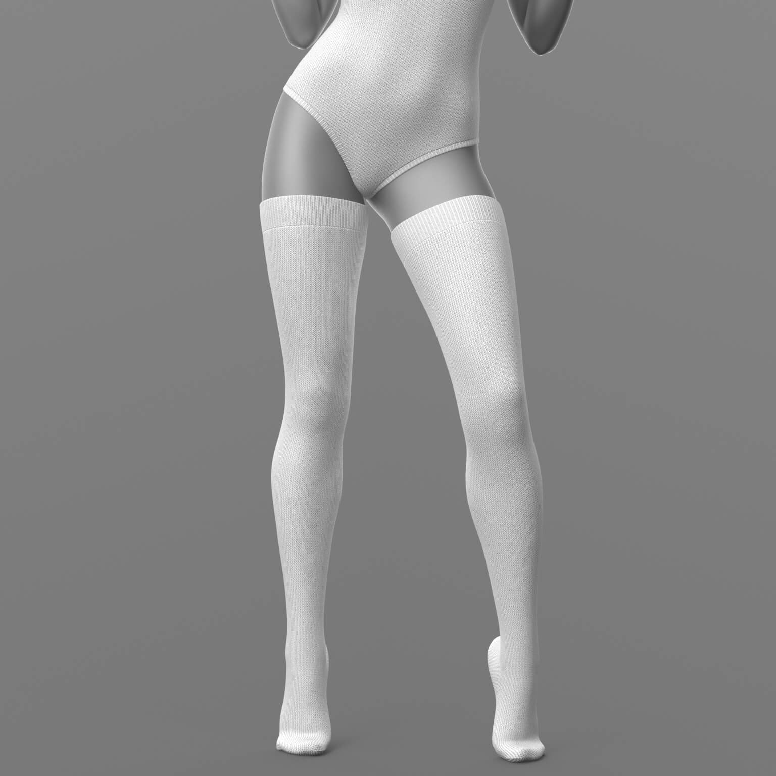 Knitted Bodysuit and Stockings G8 Female Daz Content