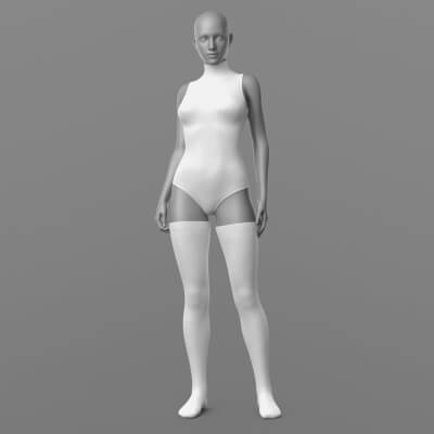 Knitted Bodysuit and Stockings G8 Female