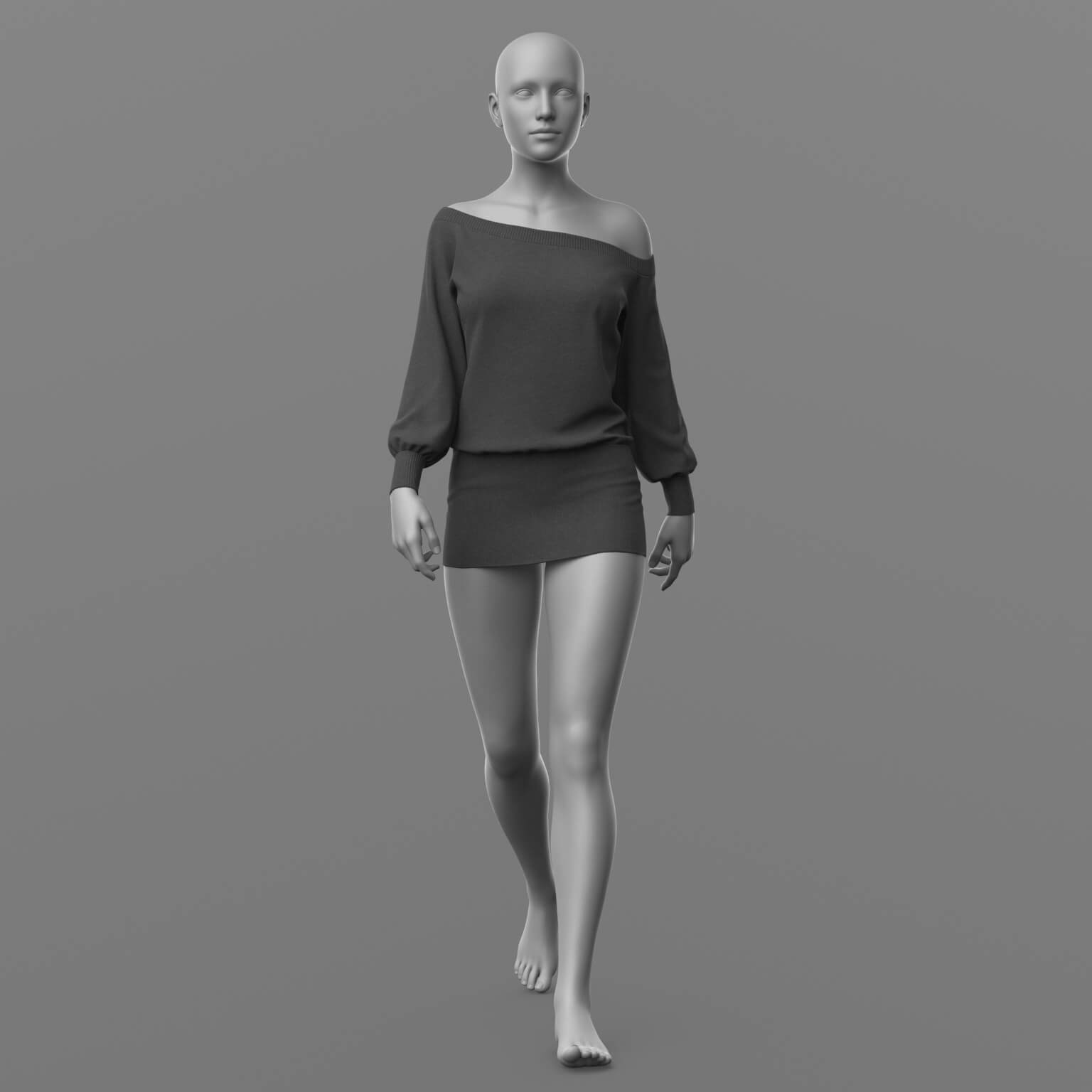 Knitted Dress 2v G8 Female Daz Content