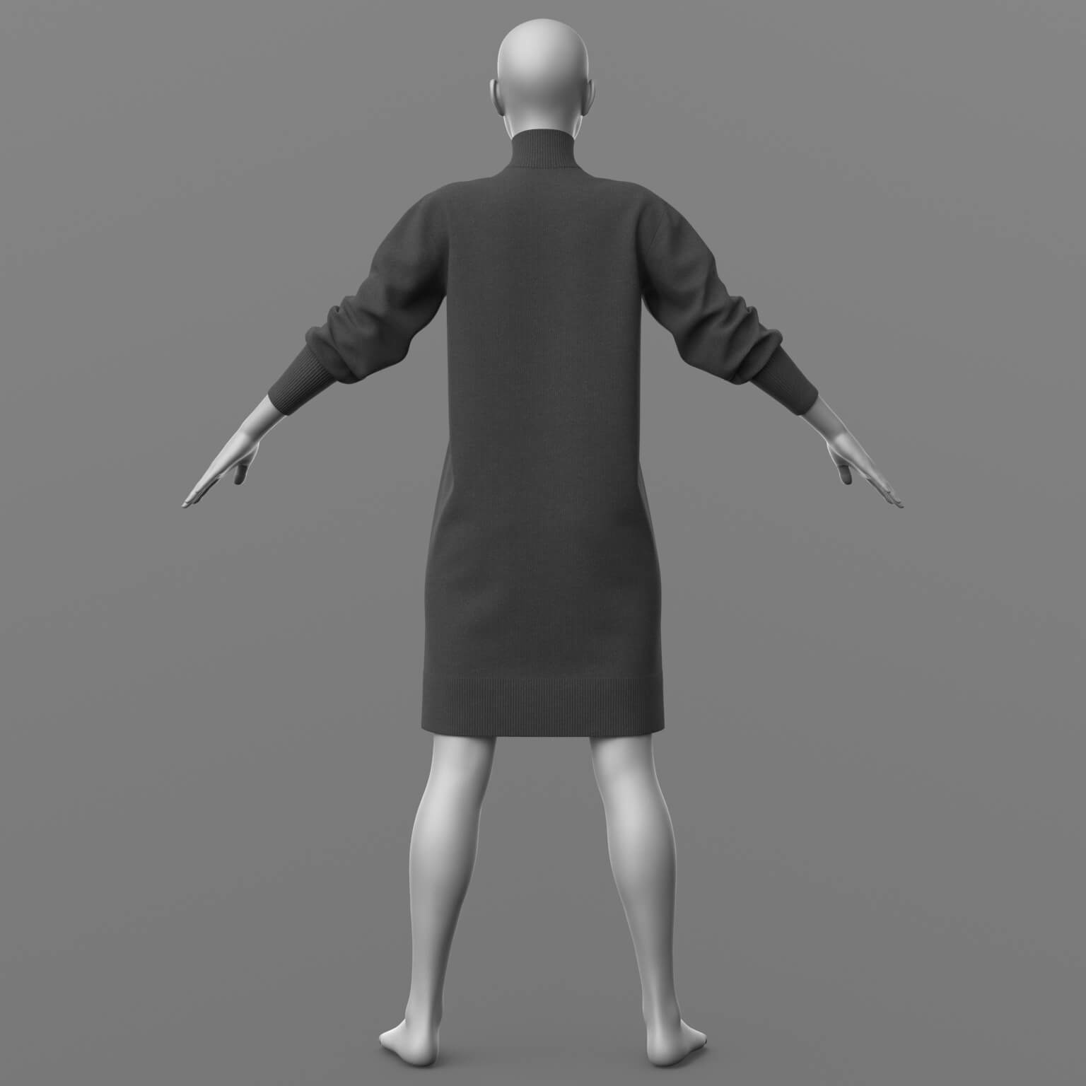 Knitted Dress 3v G8 Female Daz Content