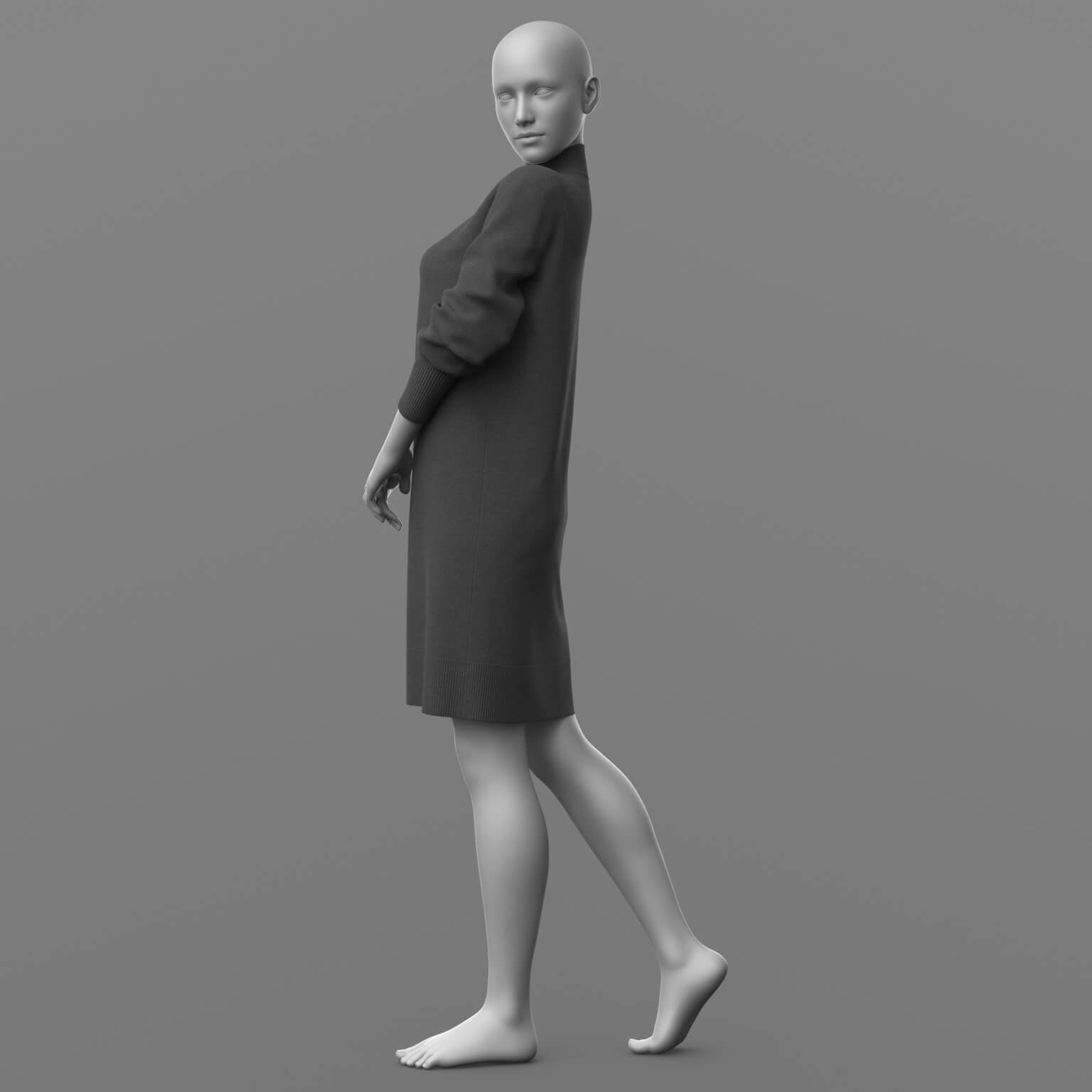 Knitted Dress 3v G8 Female Daz Content