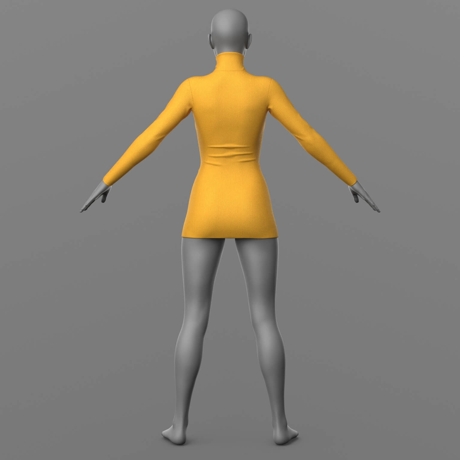 Knitted Dress and High Boots 4v G8F Daz Content