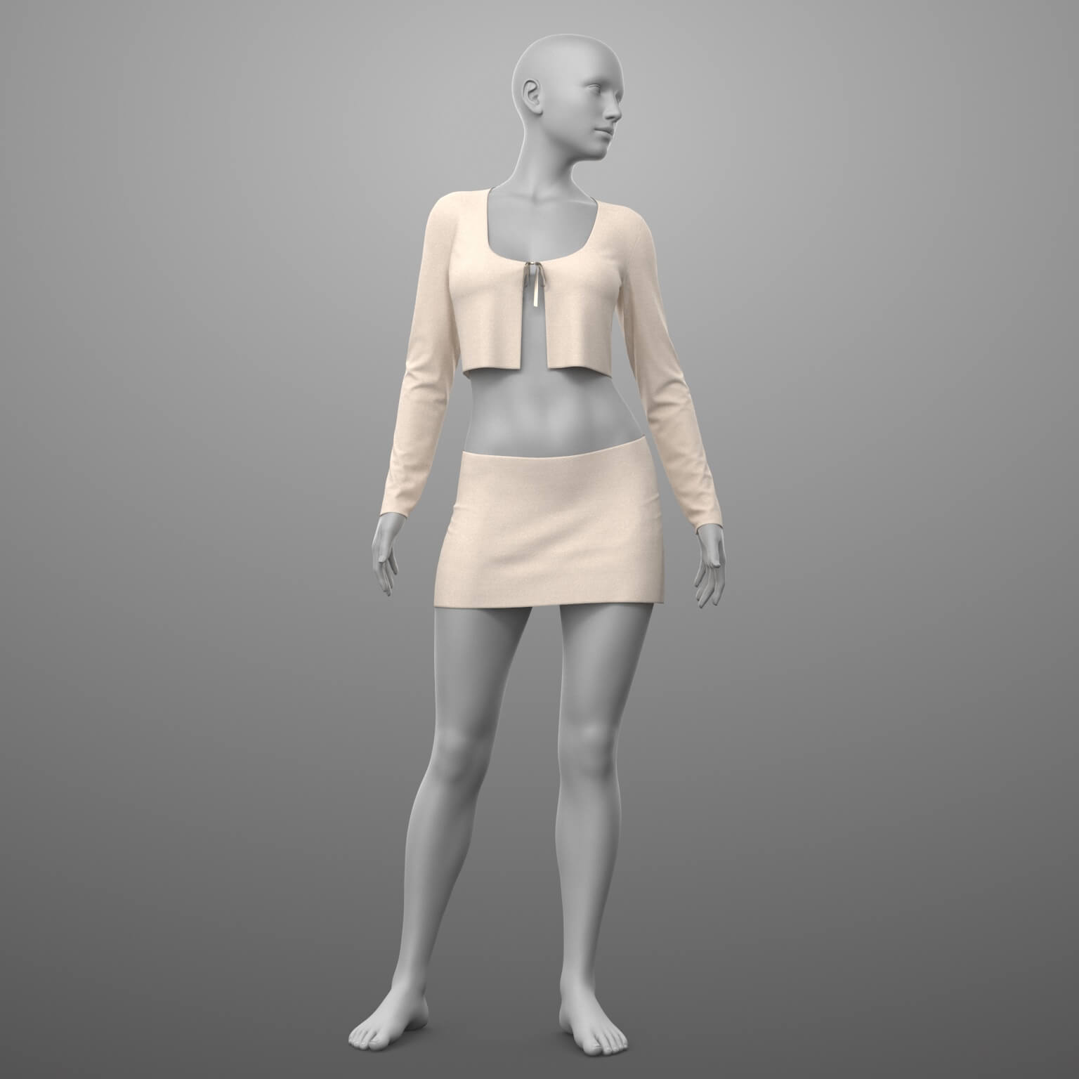 Lace Top and Skirt G8 Female Daz Content