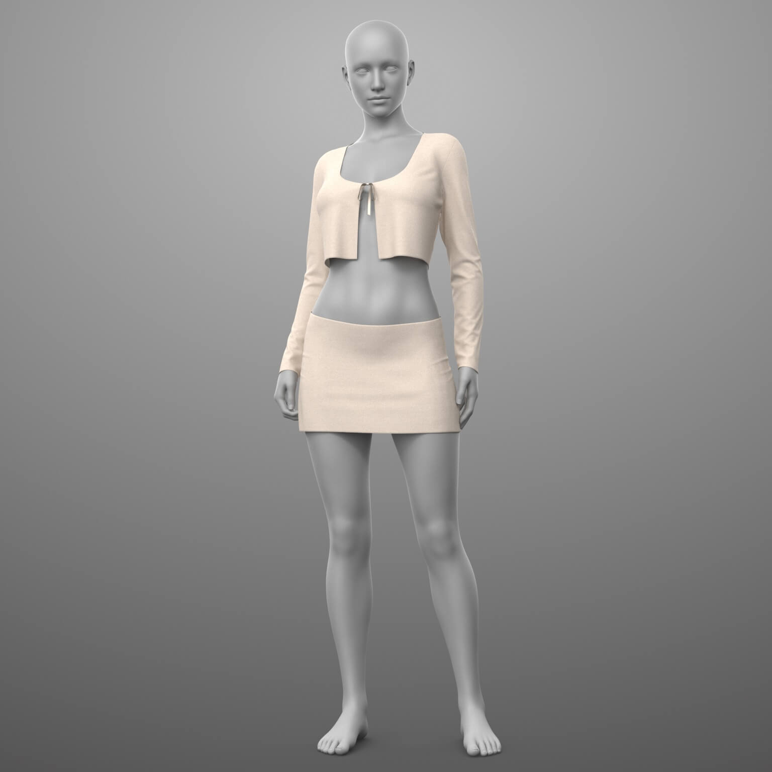 Lace Top and Skirt G8 Female Daz Content