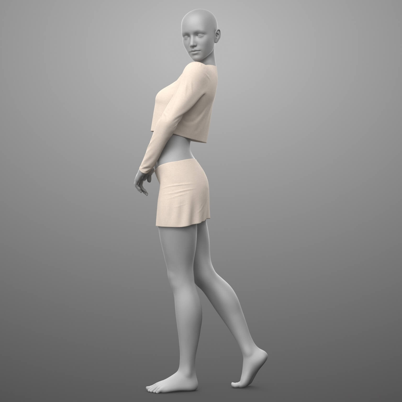 Lace Top and Skirt G8 Female Daz Content
