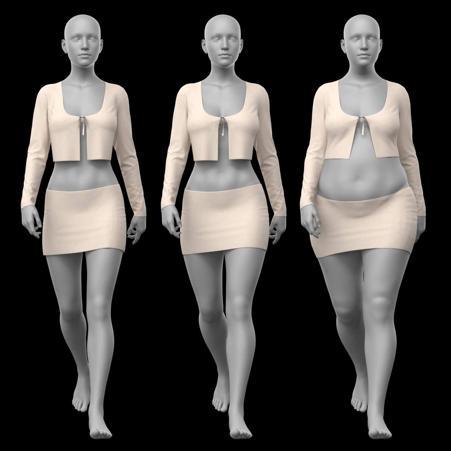 Lace Top and Skirt G8 Female Daz Content