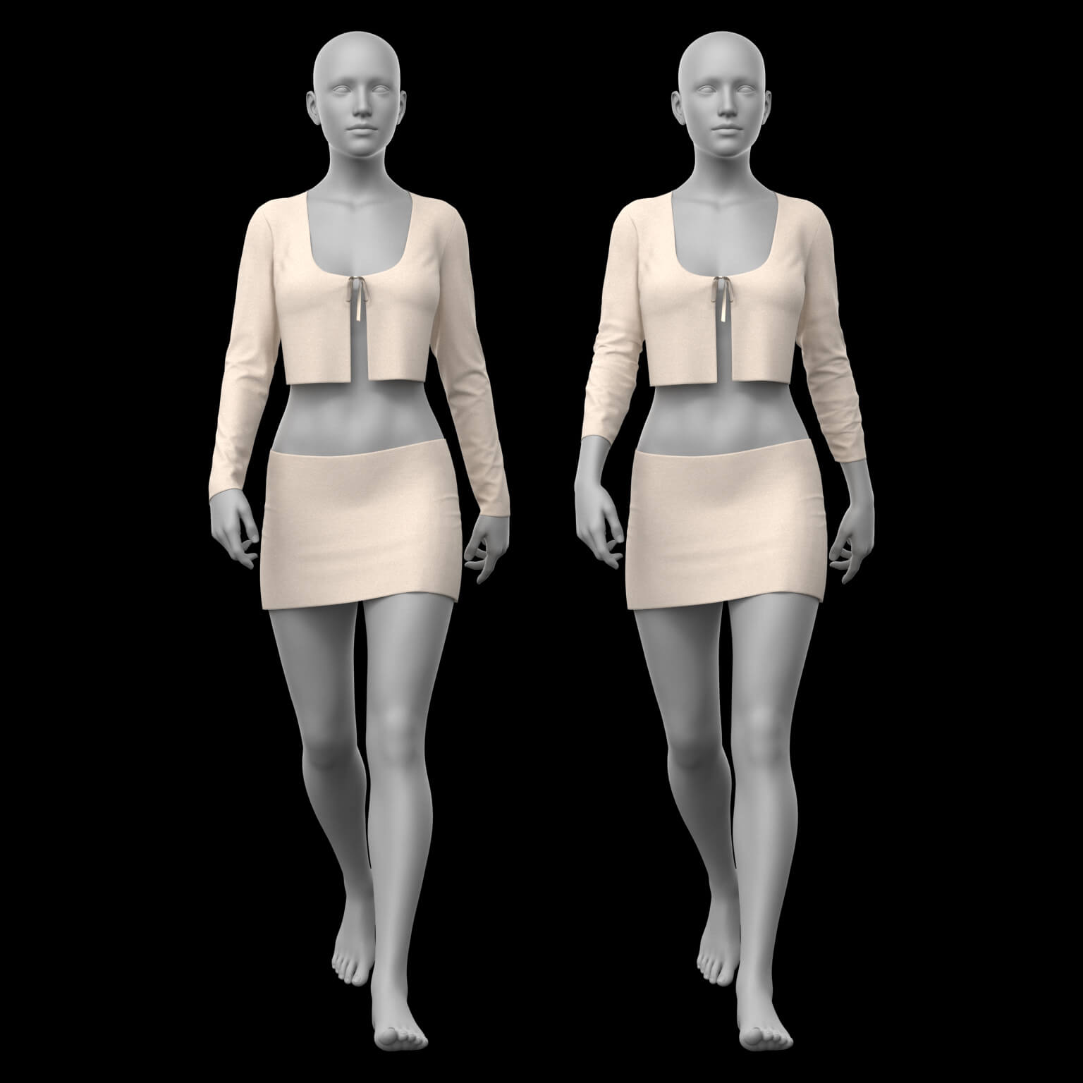 Lace Top and Skirt G8 Female Daz Content