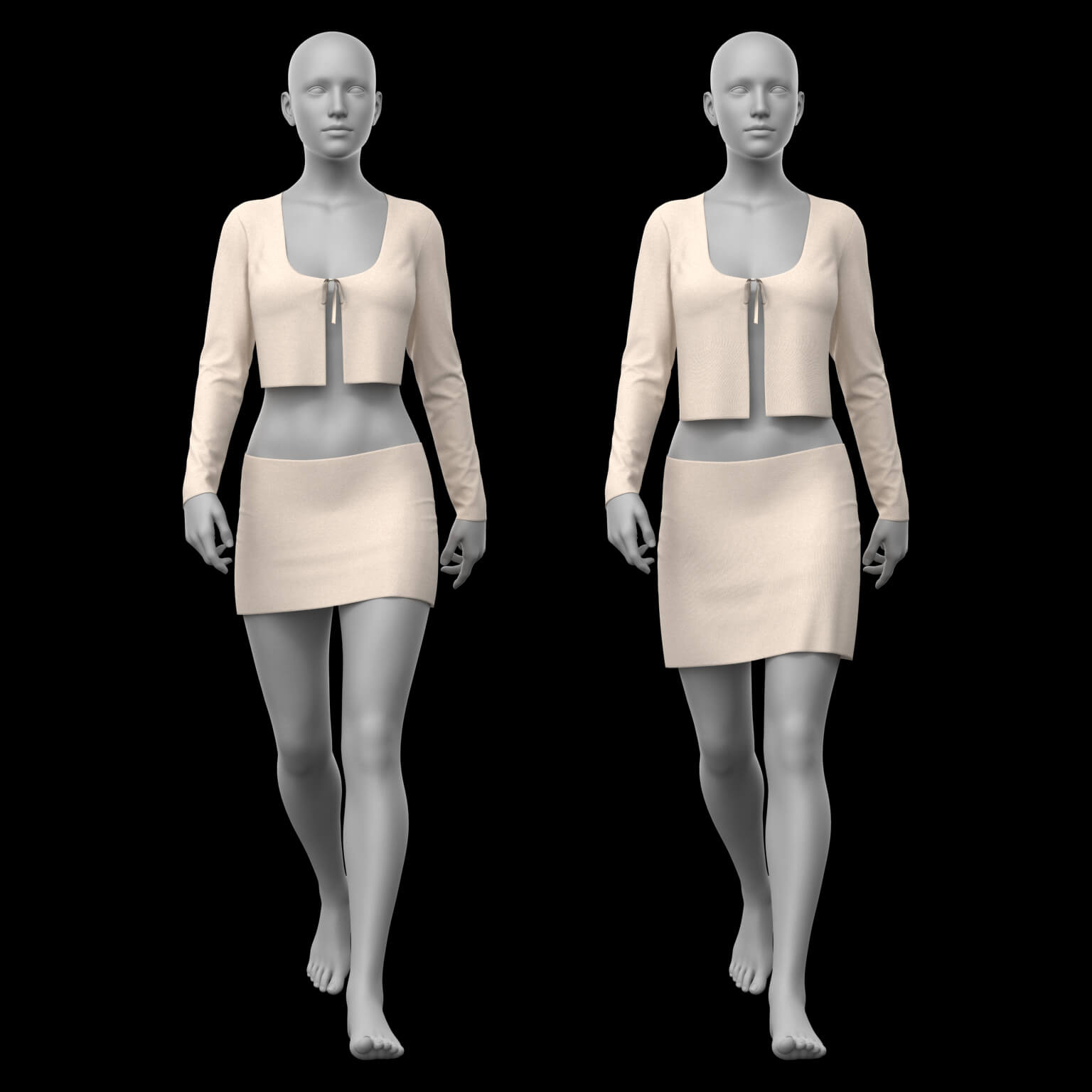 Lace Top and Skirt G8 Female Daz Content