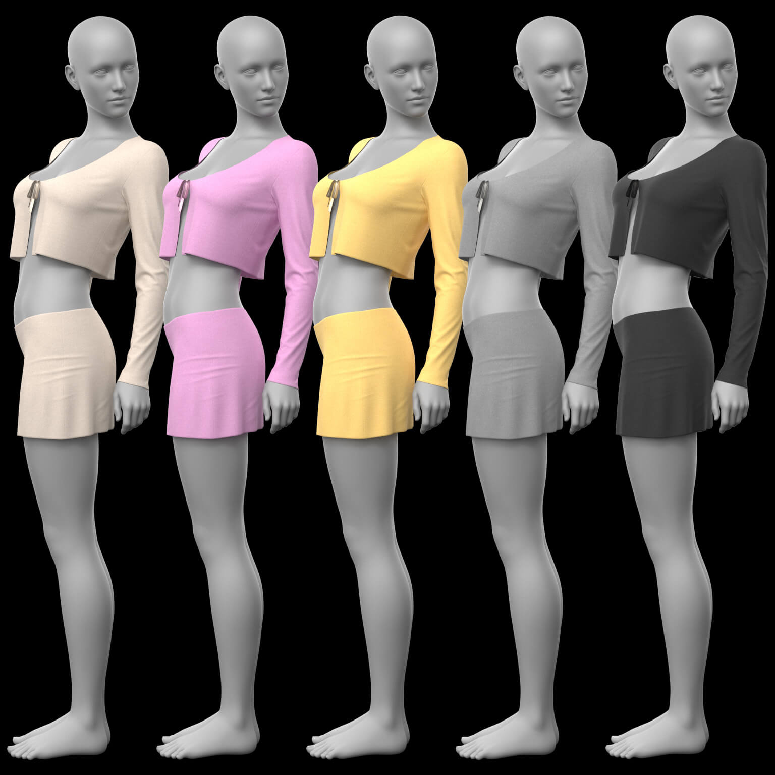 Lace Top and Skirt G8 Female Daz Content