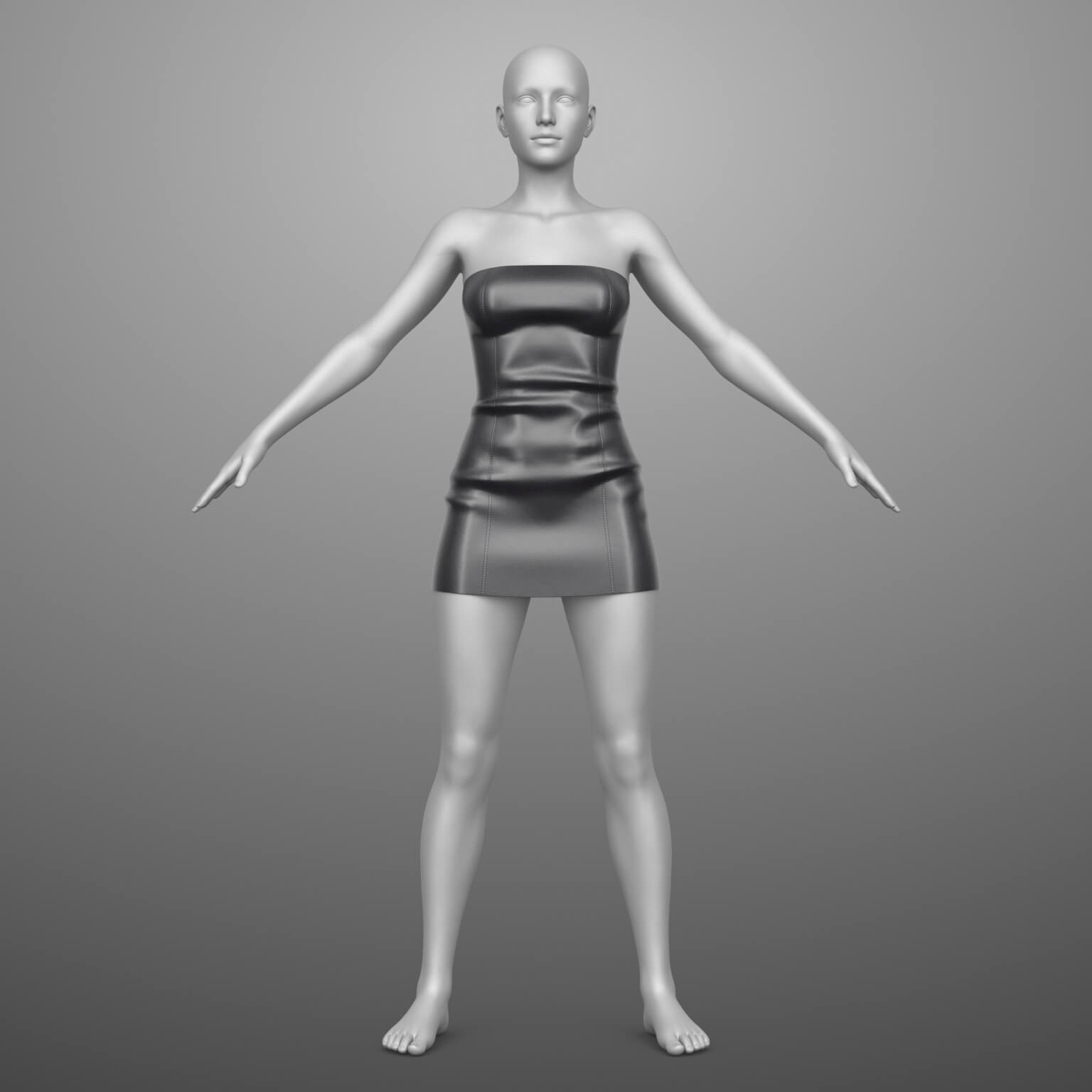 Leather Dress G8 Female Daz Content