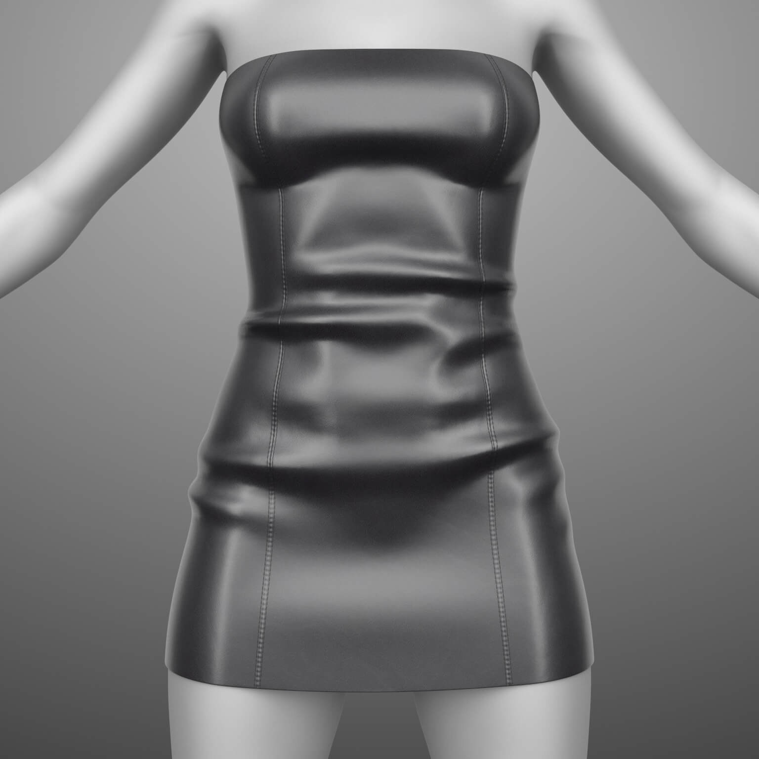 Leather Dress G8 Female Daz Content