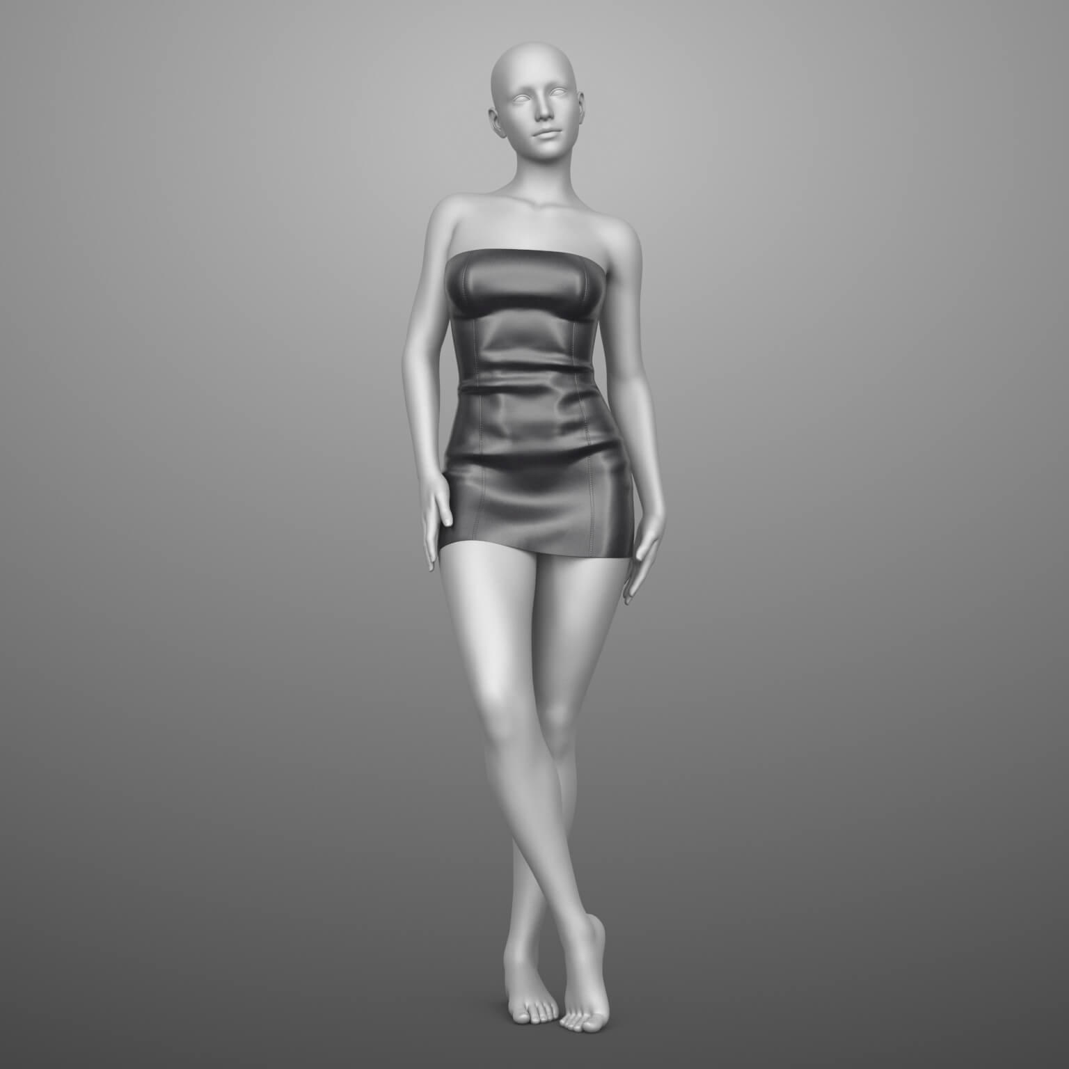 Leather Dress G8 Female Daz Content