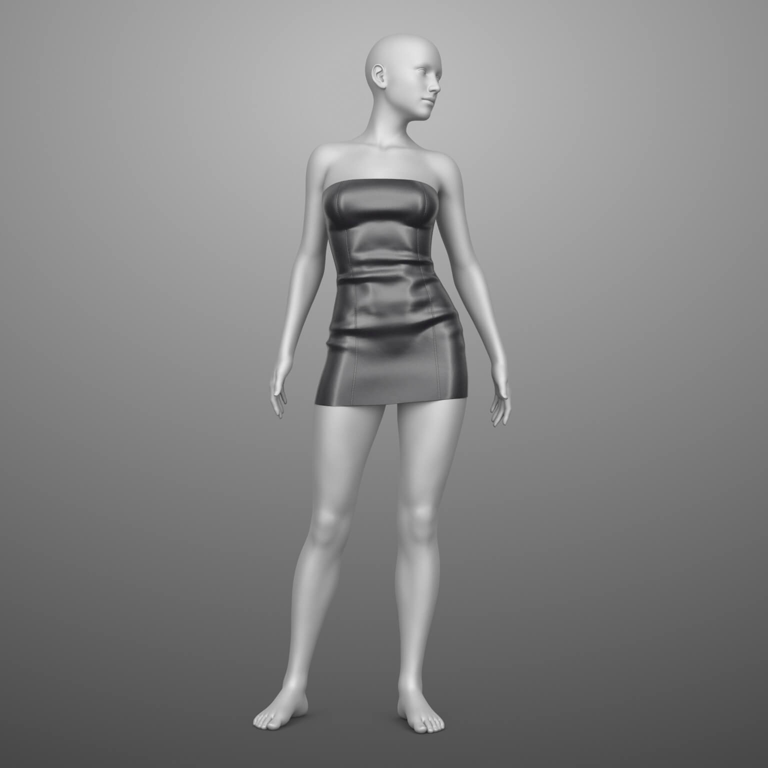 Leather Dress G8 Female Daz Content