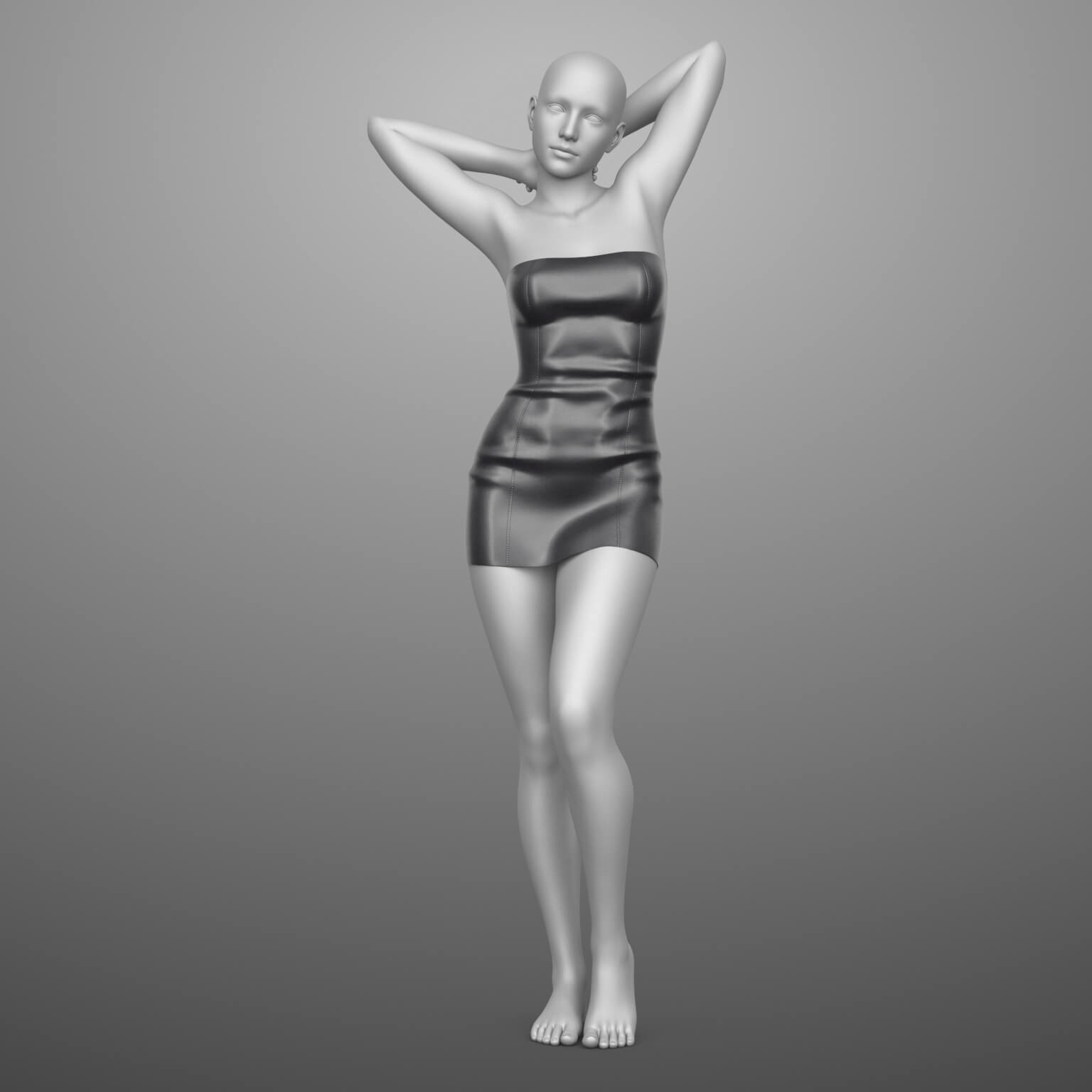 Leather Dress G8 Female Daz Content