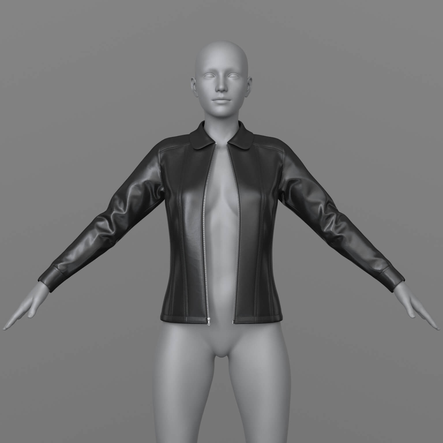 Leather Jacket Unbuttoned G8 DAZ Daz Content