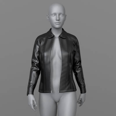Leather Jacket Unbuttoned G8 DAZ