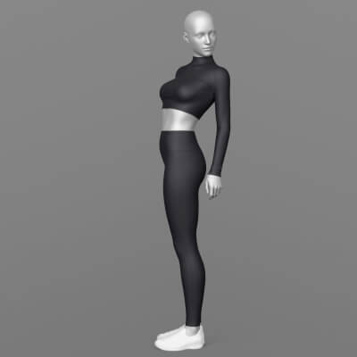 Leggings Long Sleeve Top Sneakers 2v G8 Female