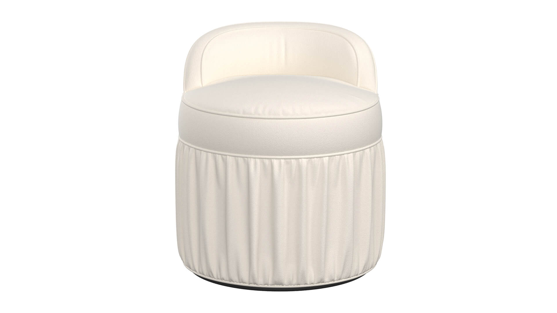 Leona Vanity Stool 3D Model 3D Model
