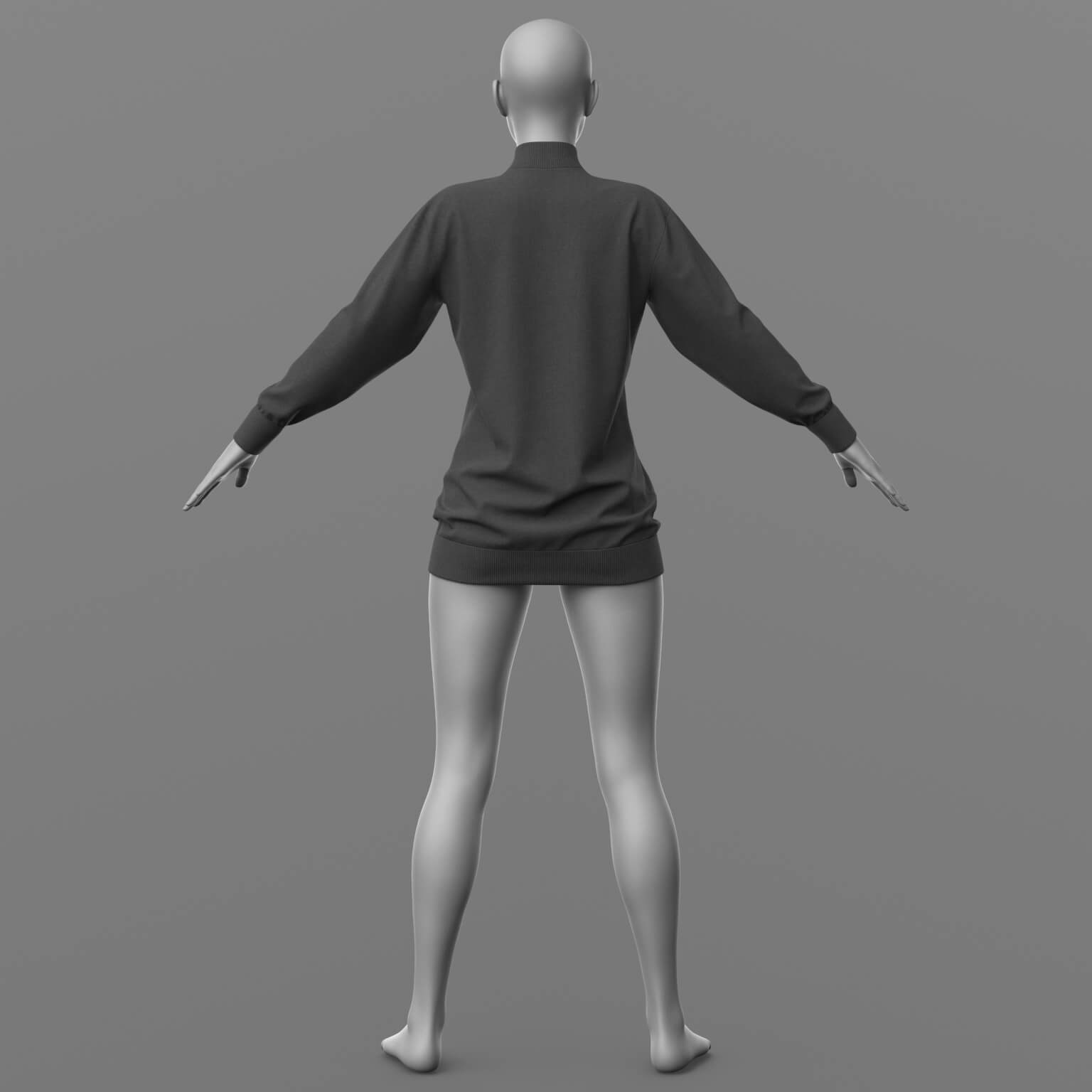 Long Sweater and Socks G8 Female Daz Content