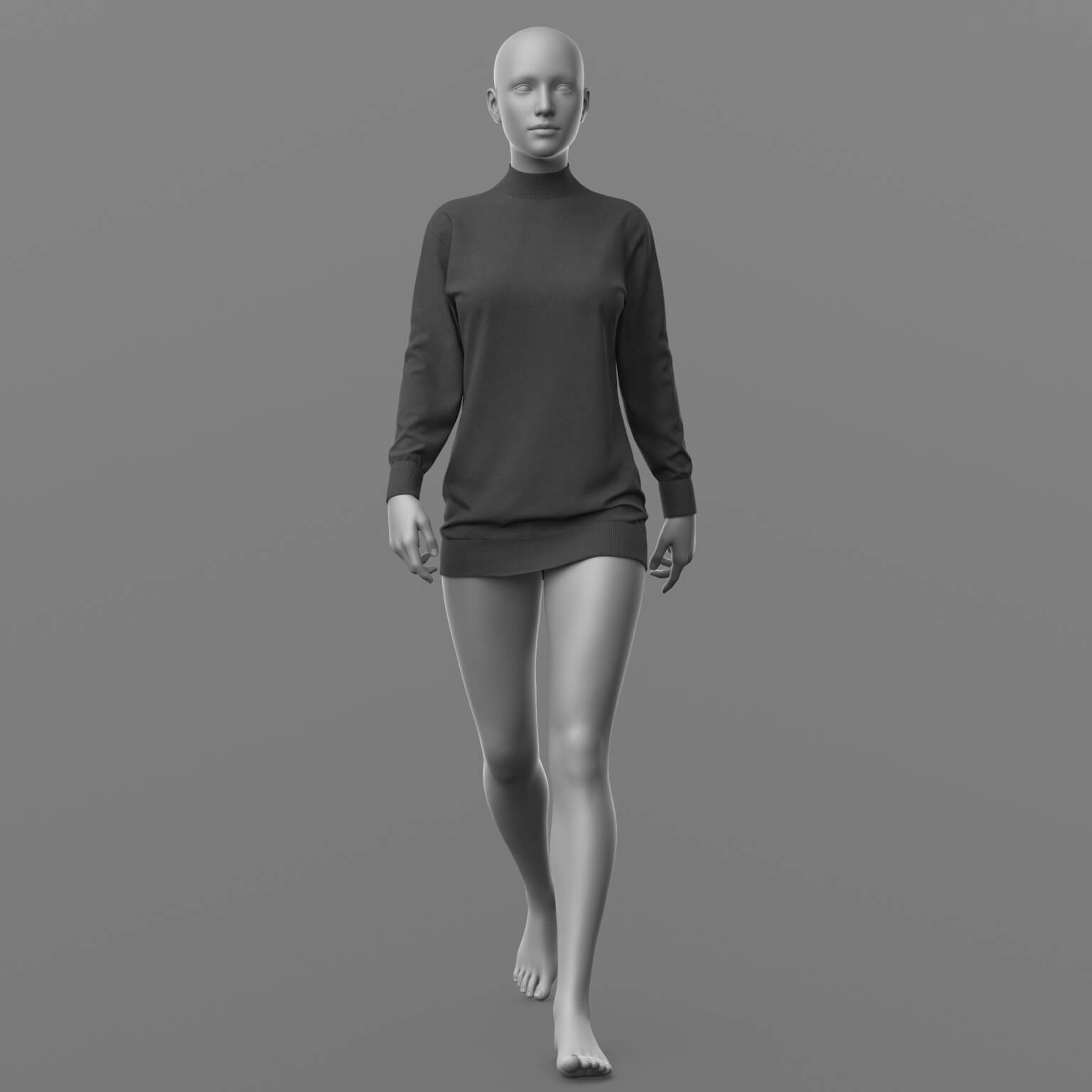 Long Sweater and Socks G8 Female Daz Content