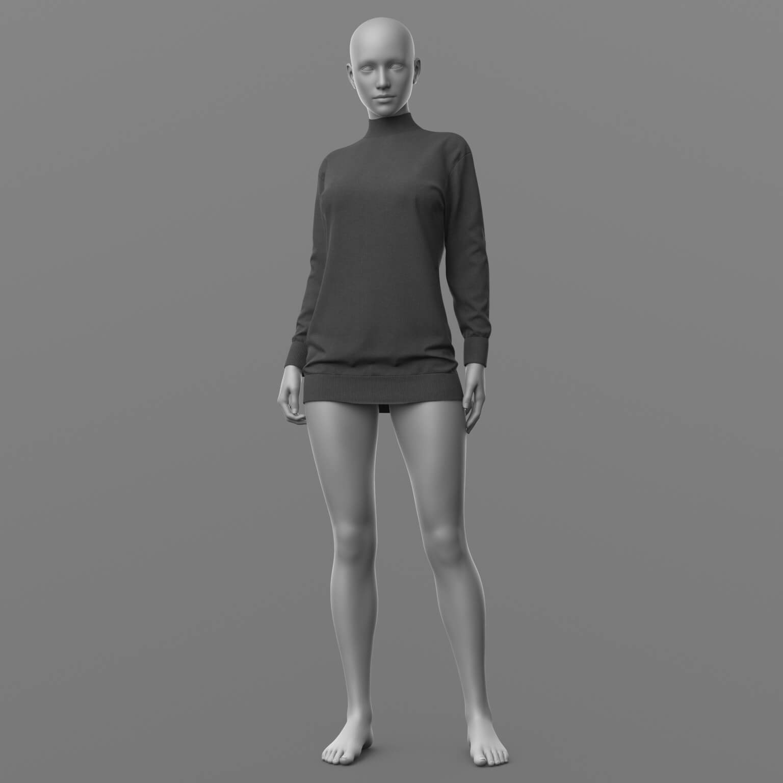 Long Sweater and Socks G8 Female Daz Content