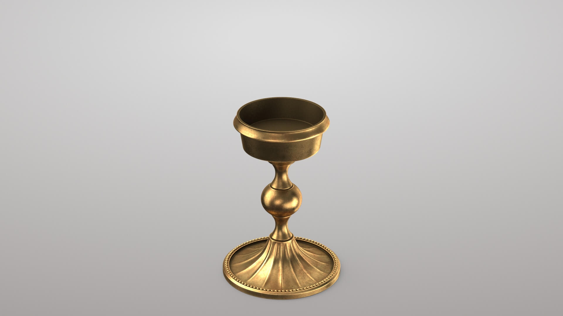 Magic Ball with Gold Base 3D Model